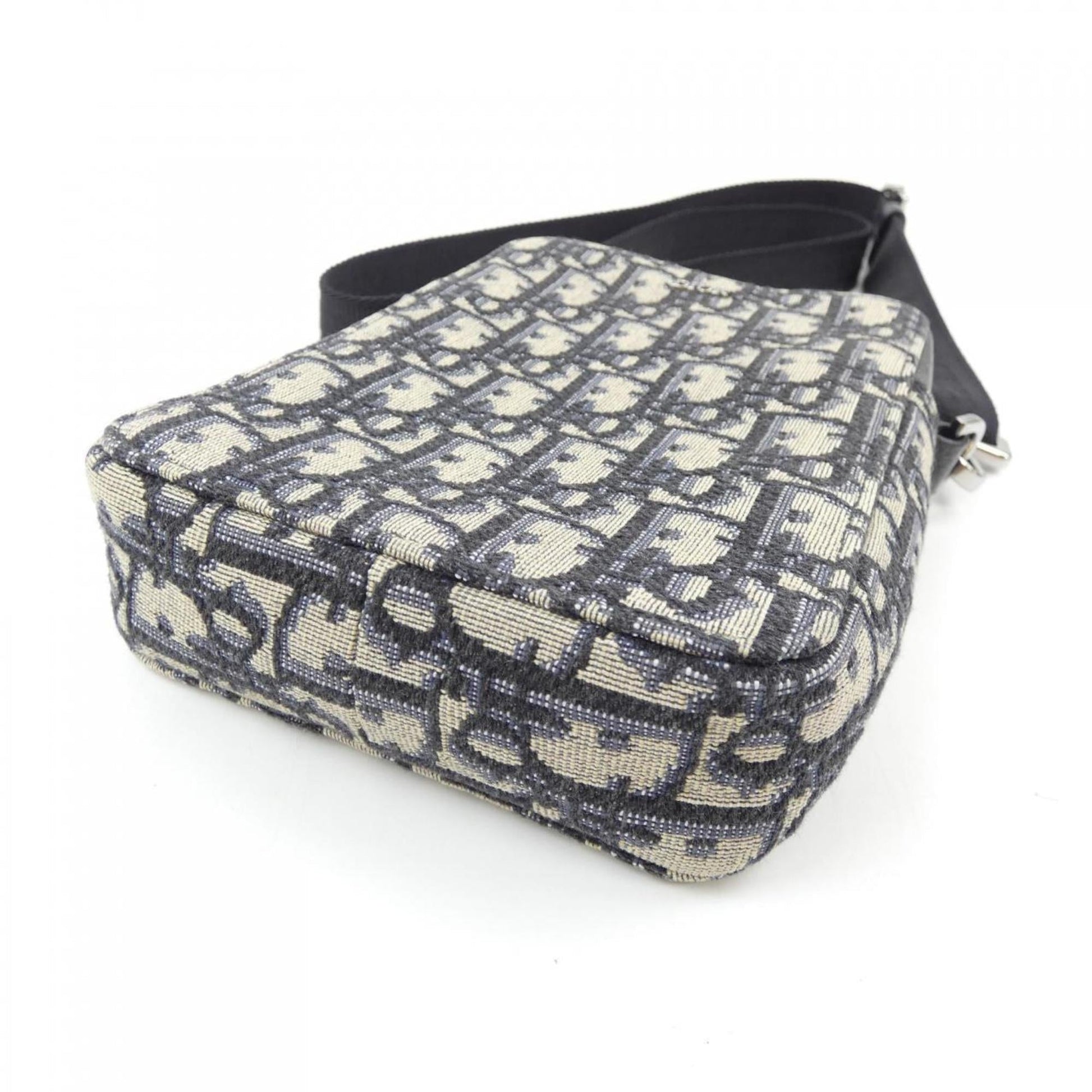 Christian Dior Beige Black Blue Handbag ()