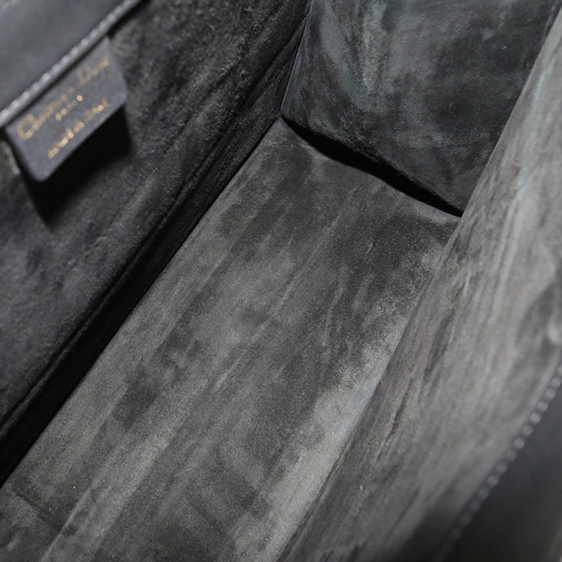Christian Dior Black Leather Tote Bag ()