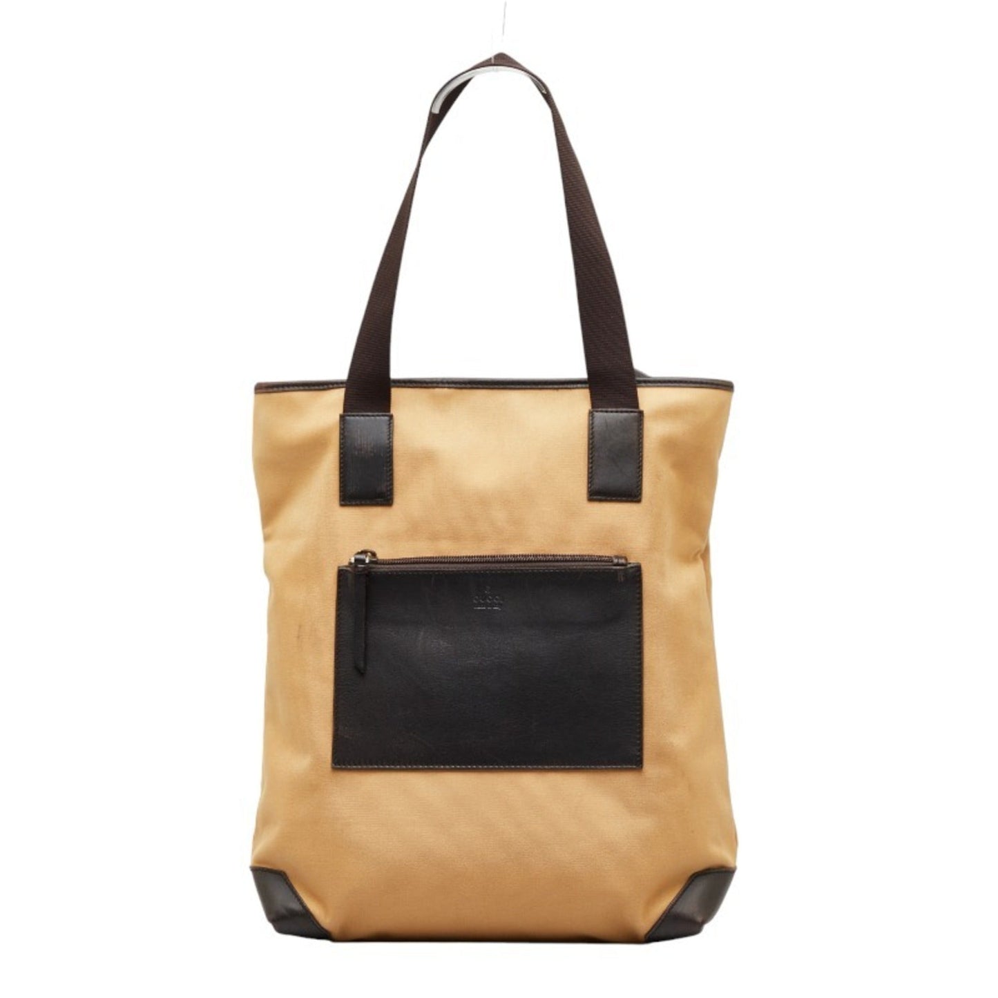 Gucci Leather Canvas Tote