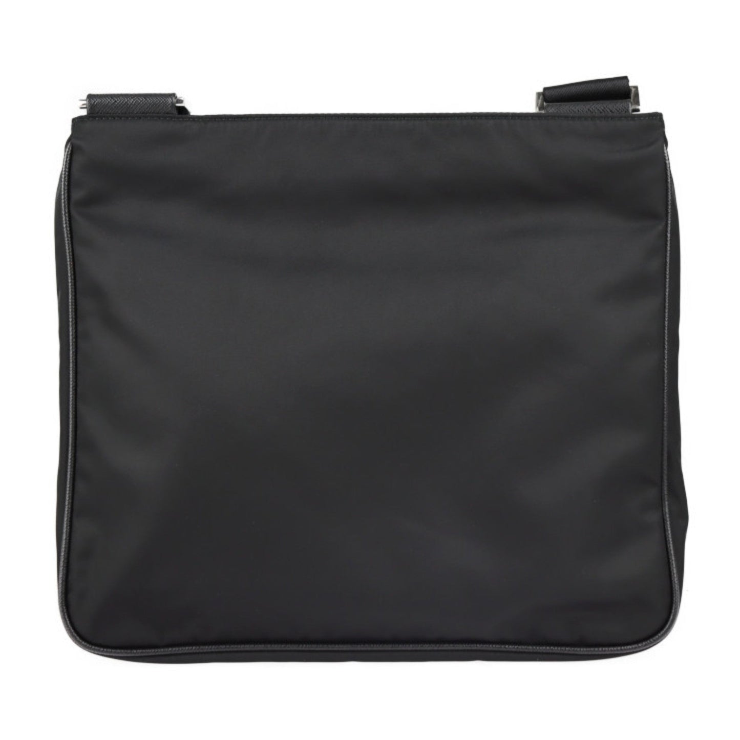 Prada shoulder Bag nylon black silver metal fittings