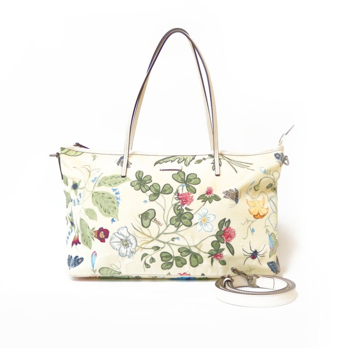 Gucci Flora Yellow Nylon Shoulder Bag