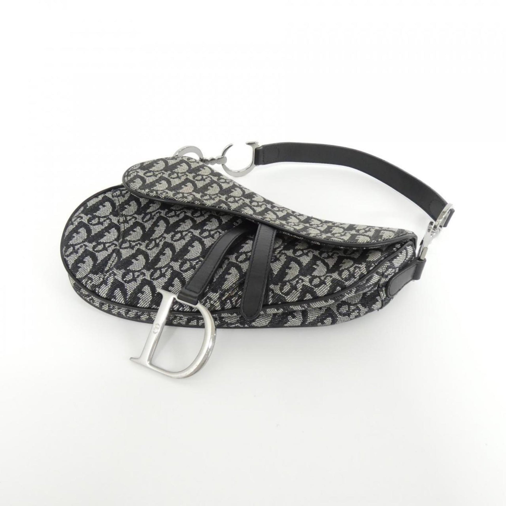 Christian Dior Black Canvas Shoulder Bag ()
