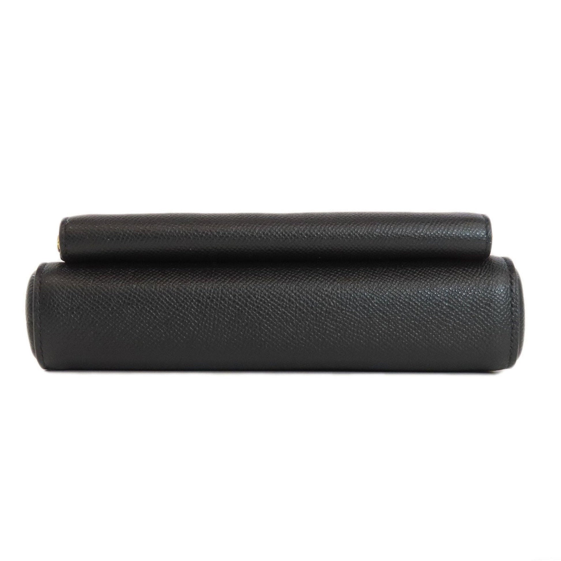 Christian Dior Black Leather Shoulder Bag ()