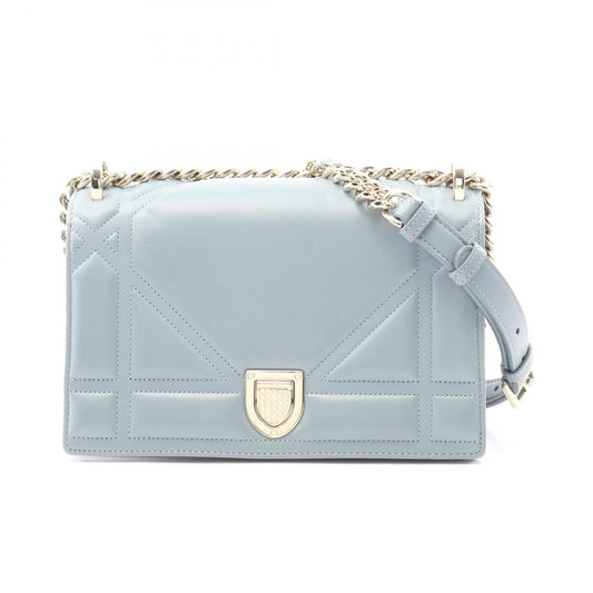 Christian Dior Blue Leather Shoulder Bag ()