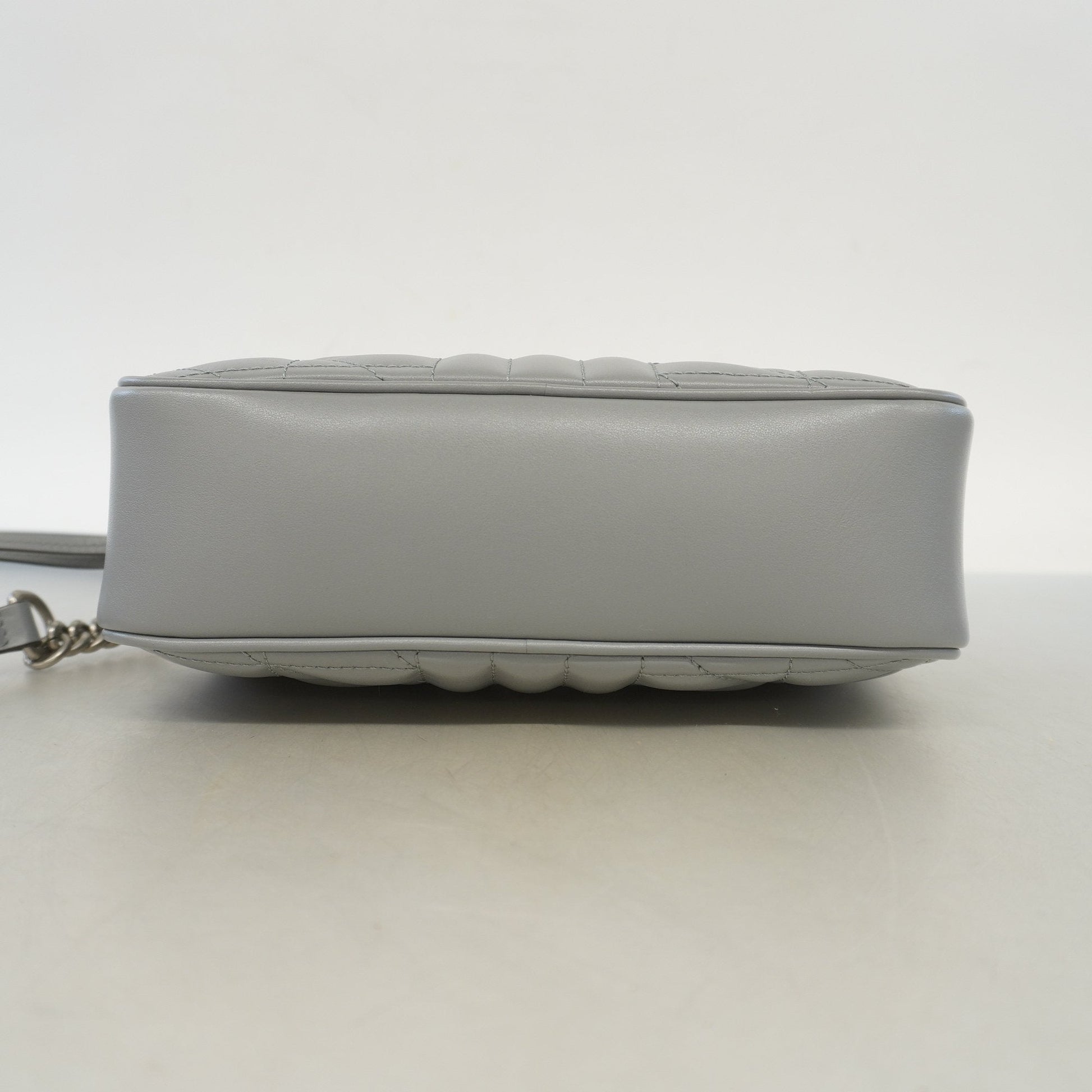 Gucci GG Marmont Grey Leather Shoulder Bag