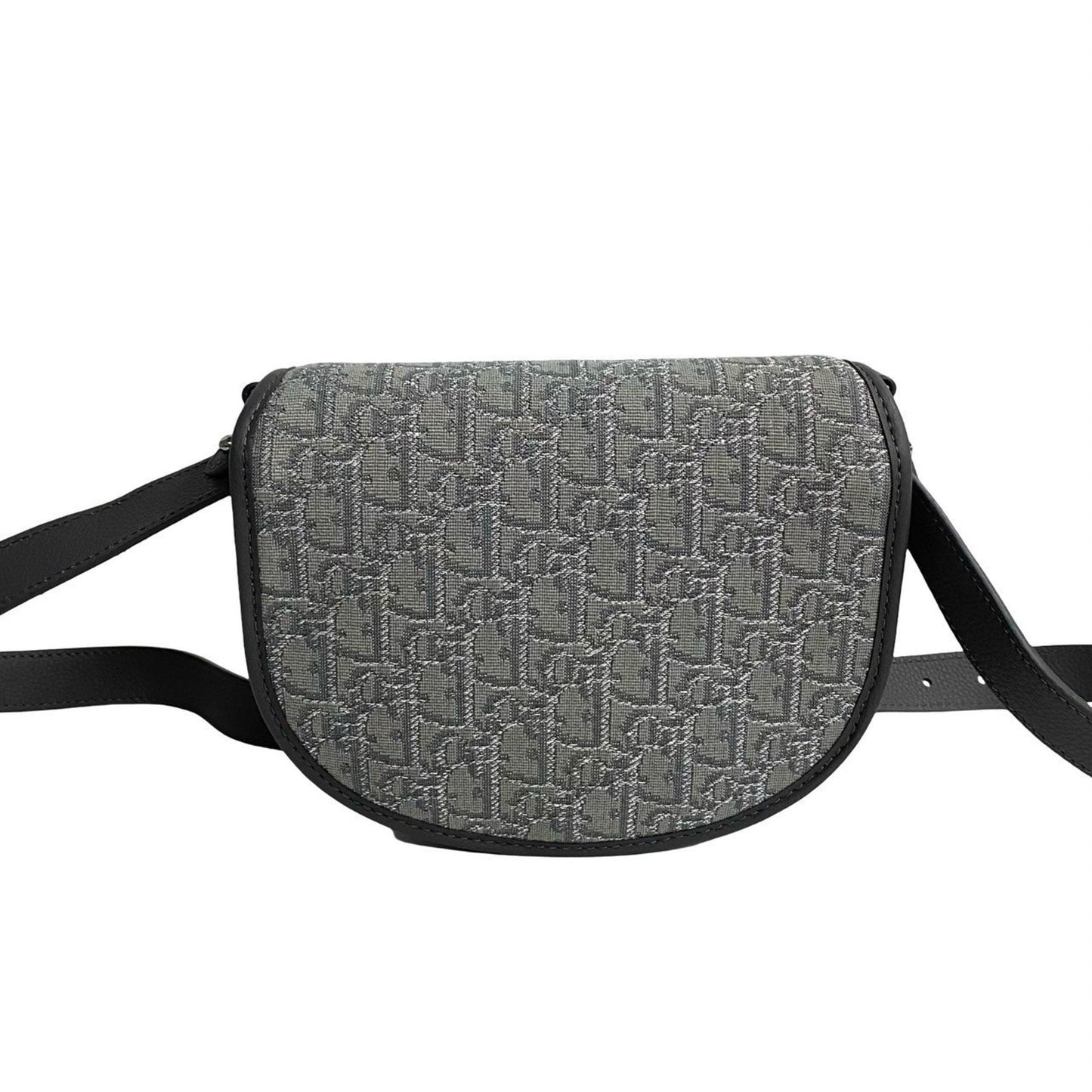 Christian Dior Gray Canvas Leather Shoulder Bag ()