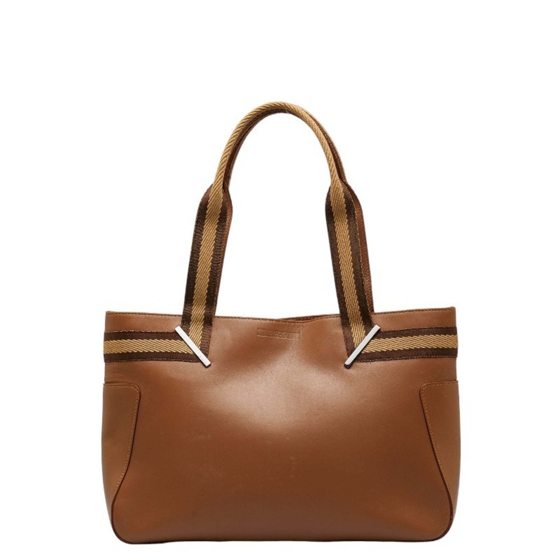Gucci Leather Canvas Tote