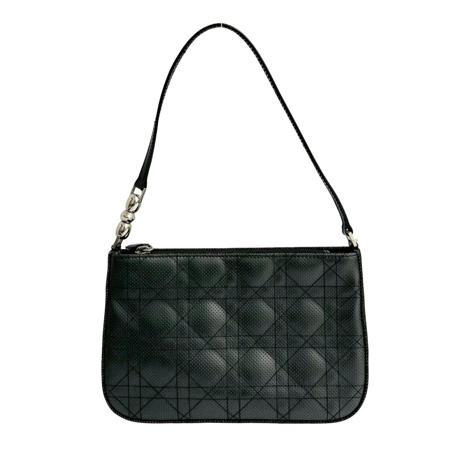 Christian Dior Black Leather Shoulder Bag ()
