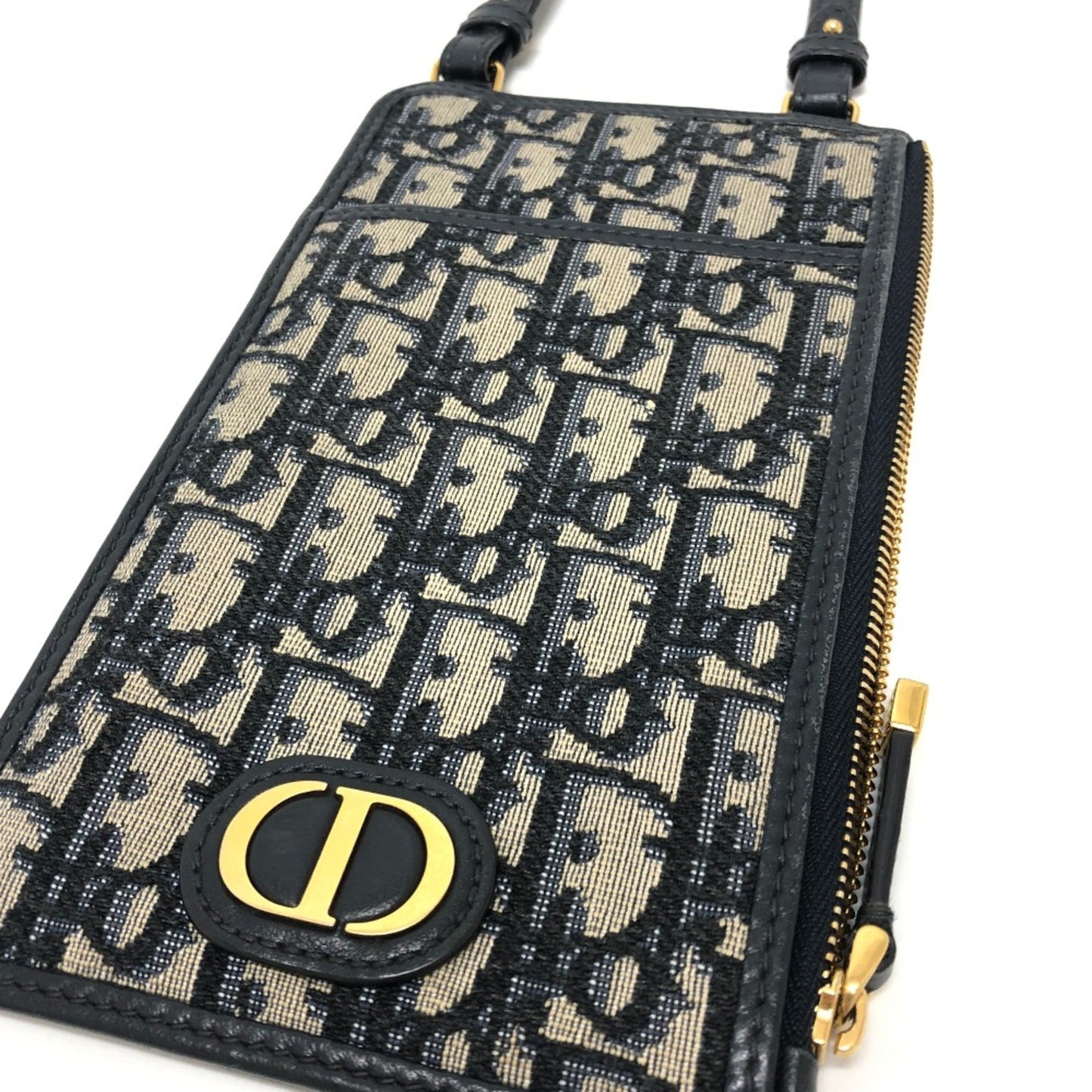 Christian Dior Navy Cloth Shoulder Bag ()