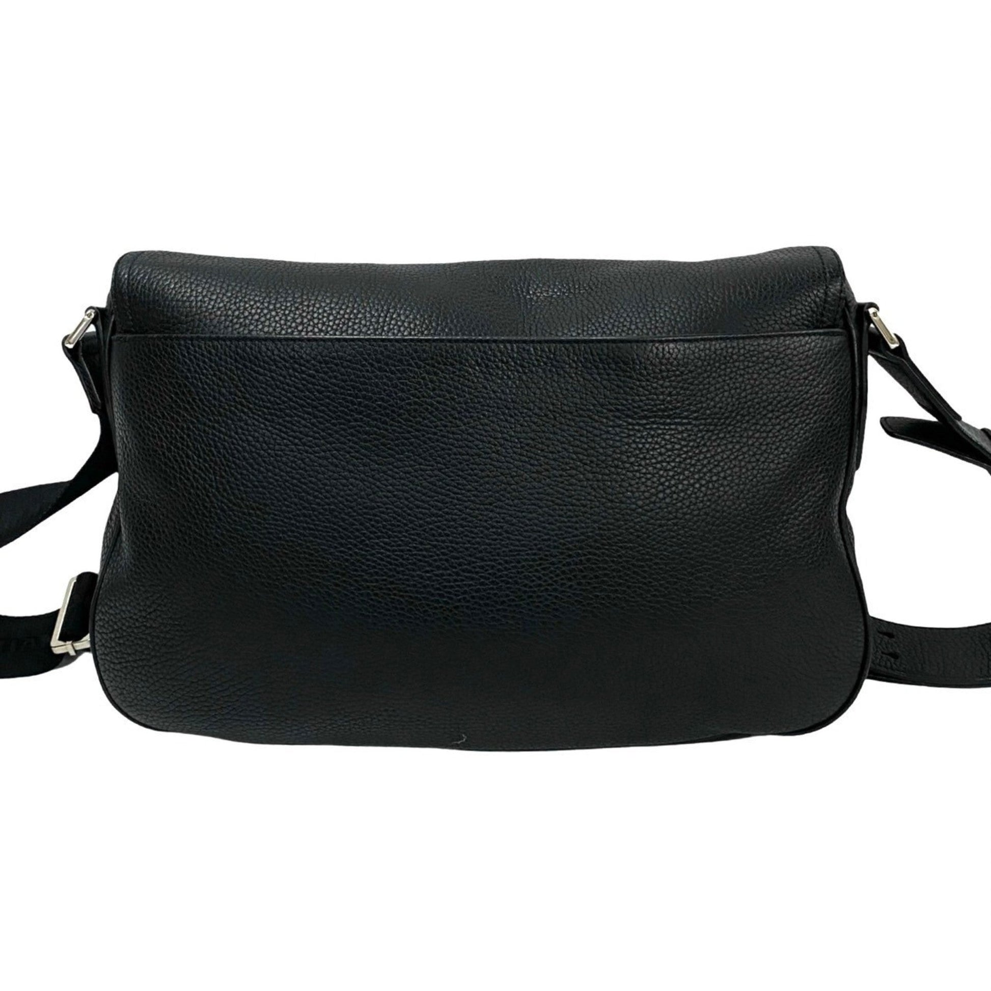 Christian Dior Black Leather Shoulder Bag ()