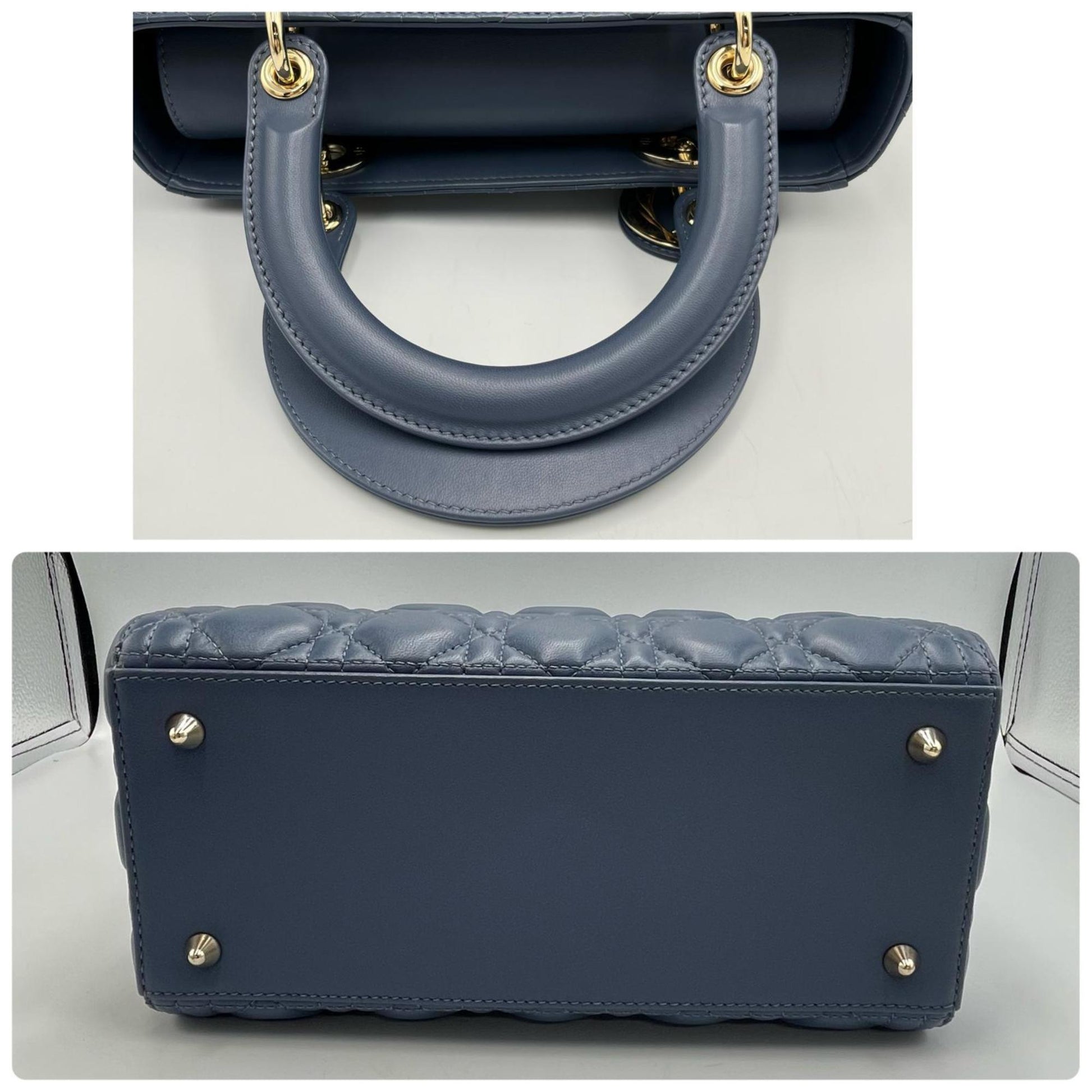 Christian Dior Blue Leather Handbag ()