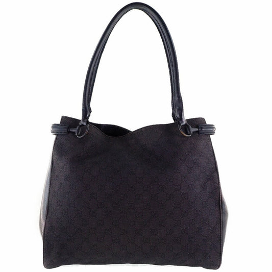 Gucci Lou Leather Canvas Tote