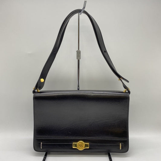 Christian Dior Black Leather Shoulder Bag ()