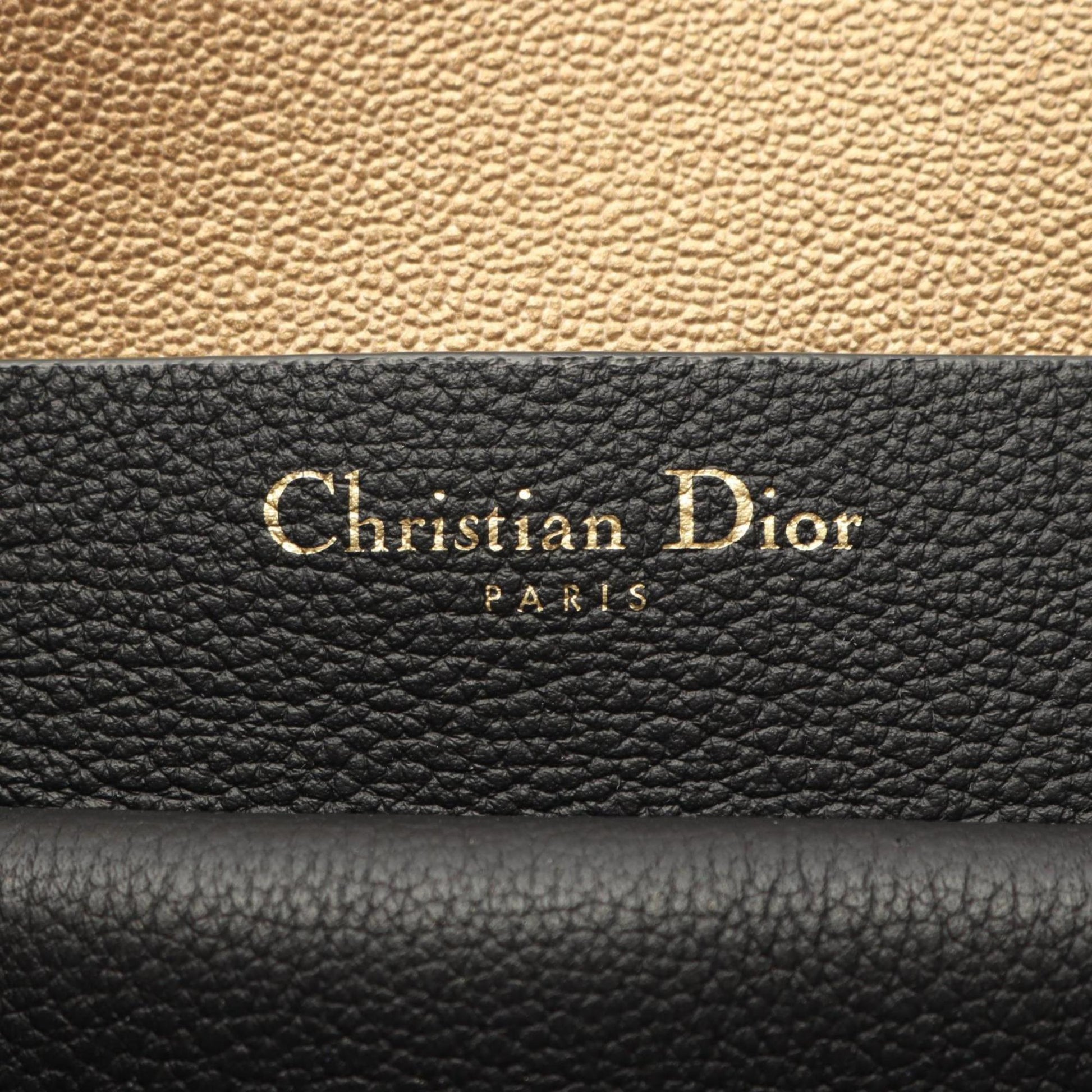 Christian Dior Black Leather Handbag ()