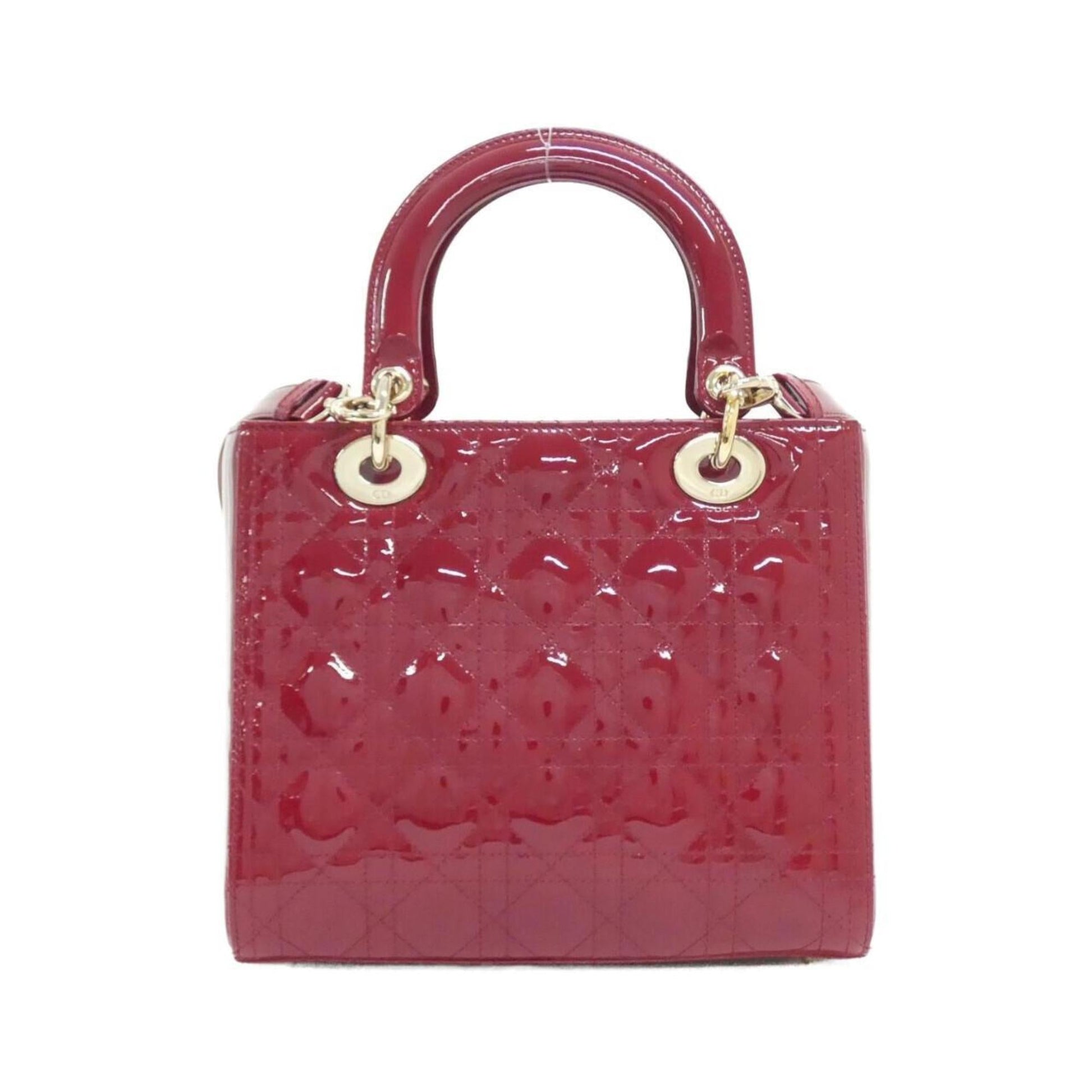 Christian Dior Cherry Red Leather Handbag ()
