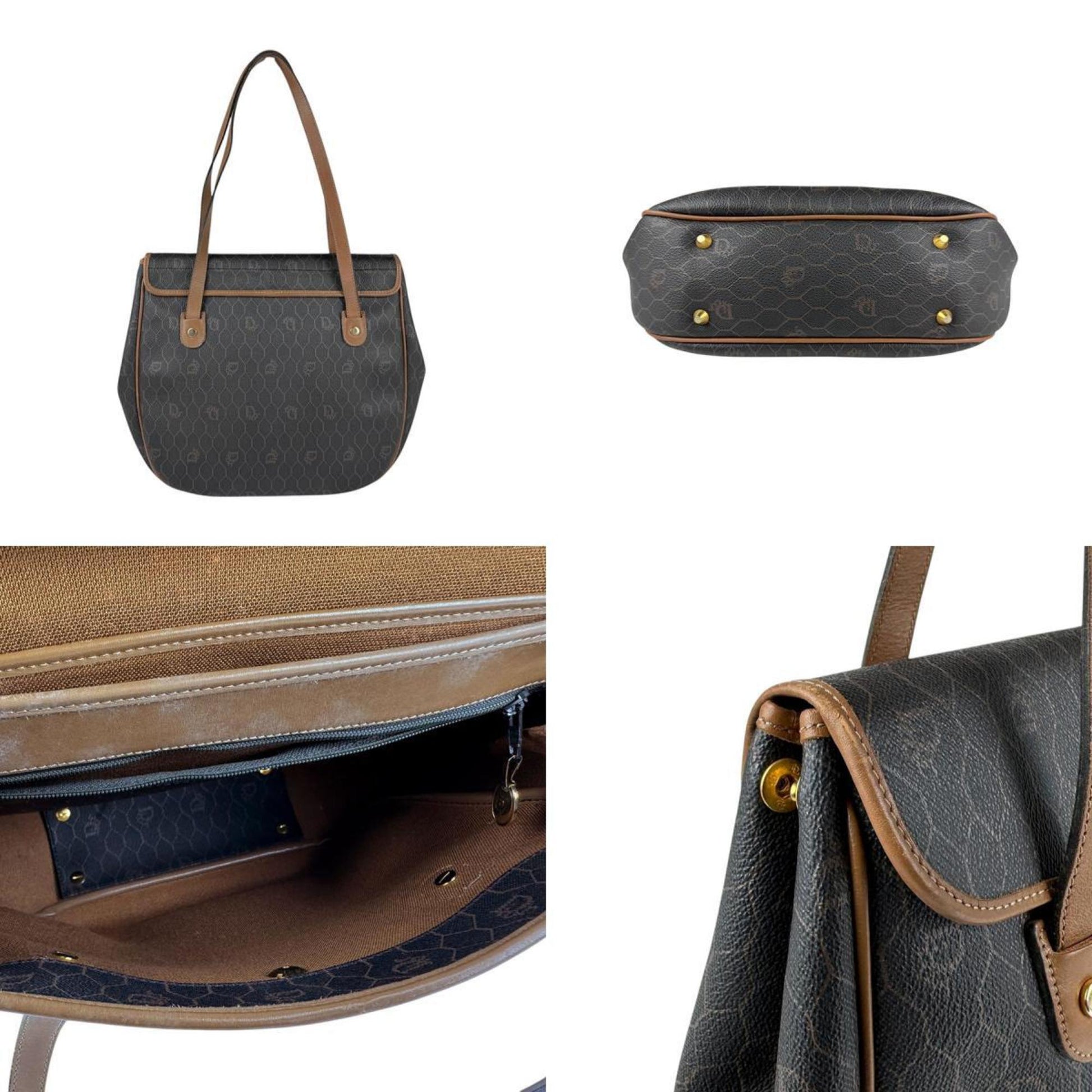 Christian Dior Brown Pvc Leather Shoulder Bag ()