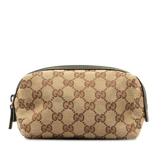 Gucci Leather Canvas Clutch