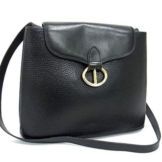 Christian Dior Black Leather Shoulder Bag ()
