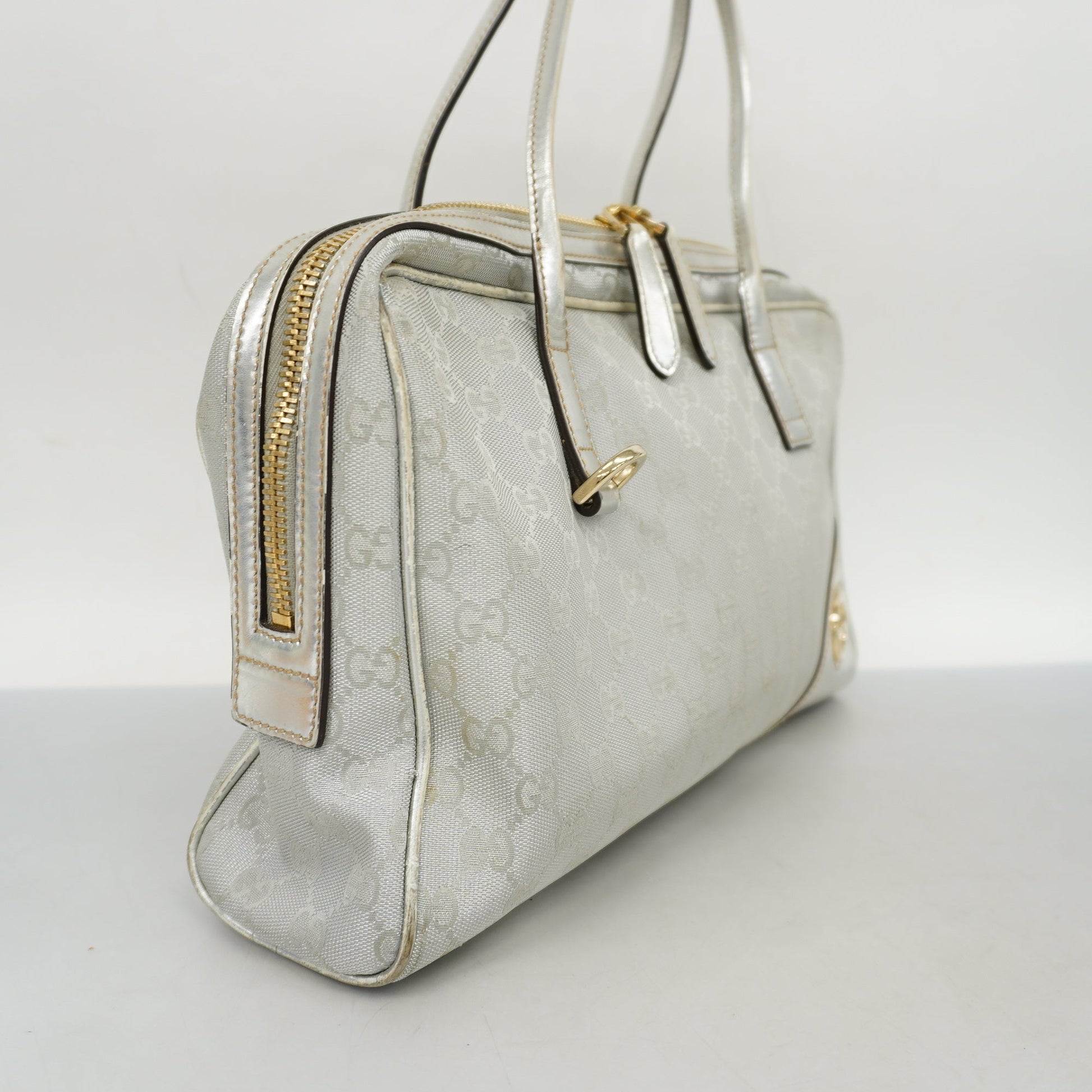 Gucci Leather Canvas Tote