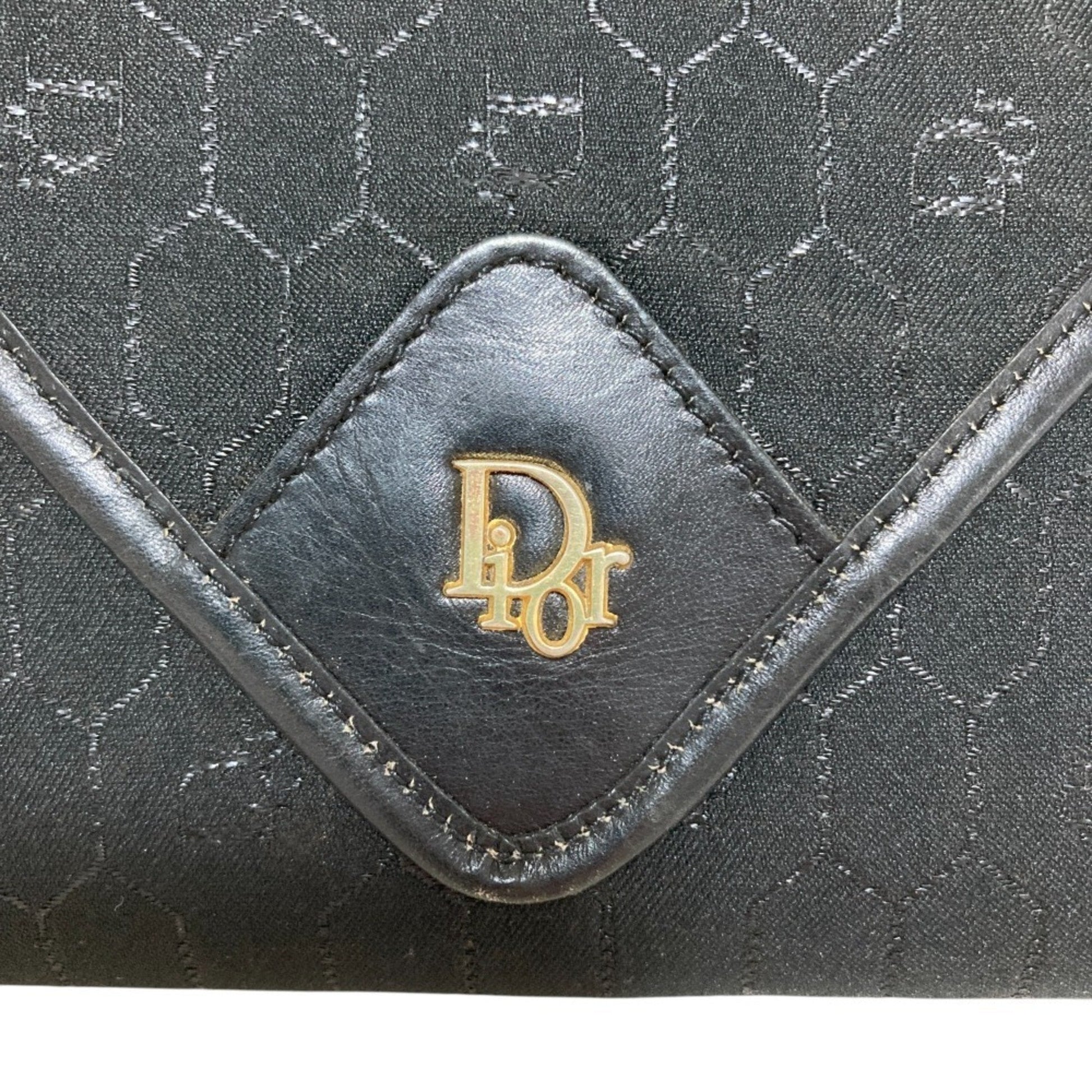 Christian Dior Black Canvas Shoulder Bag ()