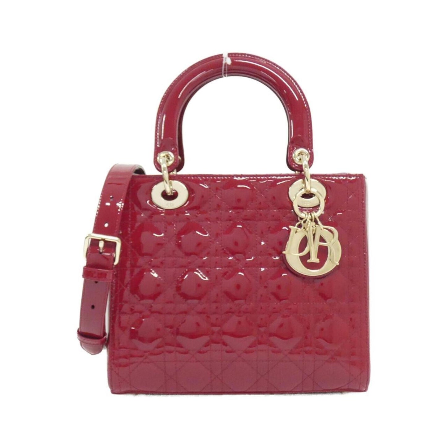 Christian Dior Cherry Red Leather Handbag ()