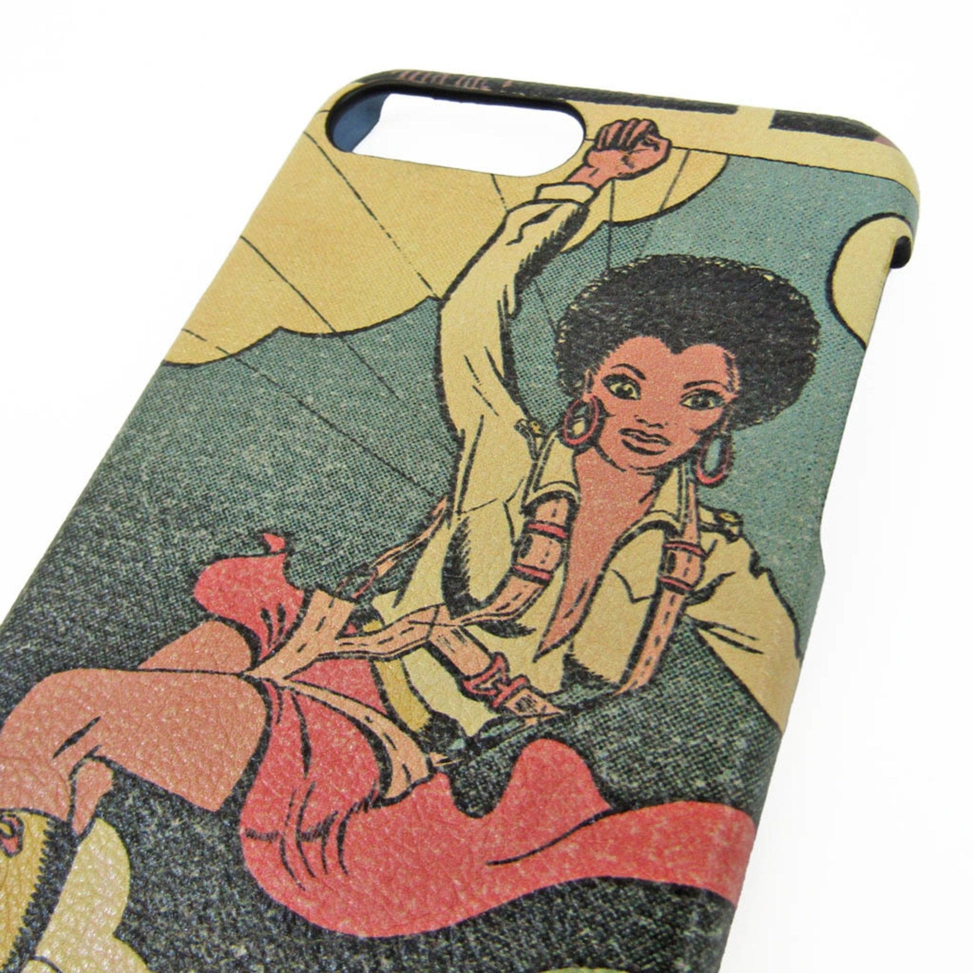 Prada Leather Phone Bumper For IPhone Plus Multi-color Comic pattern Luxury Handbag