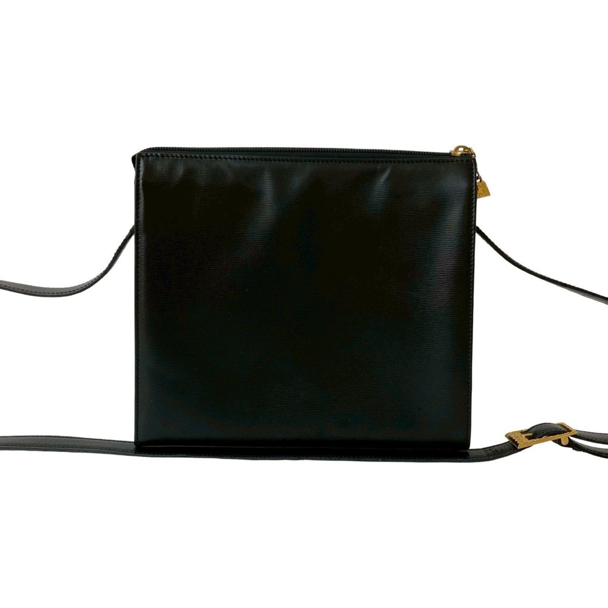 Christian Dior Black Leather Pochette Shoulder Bag ()