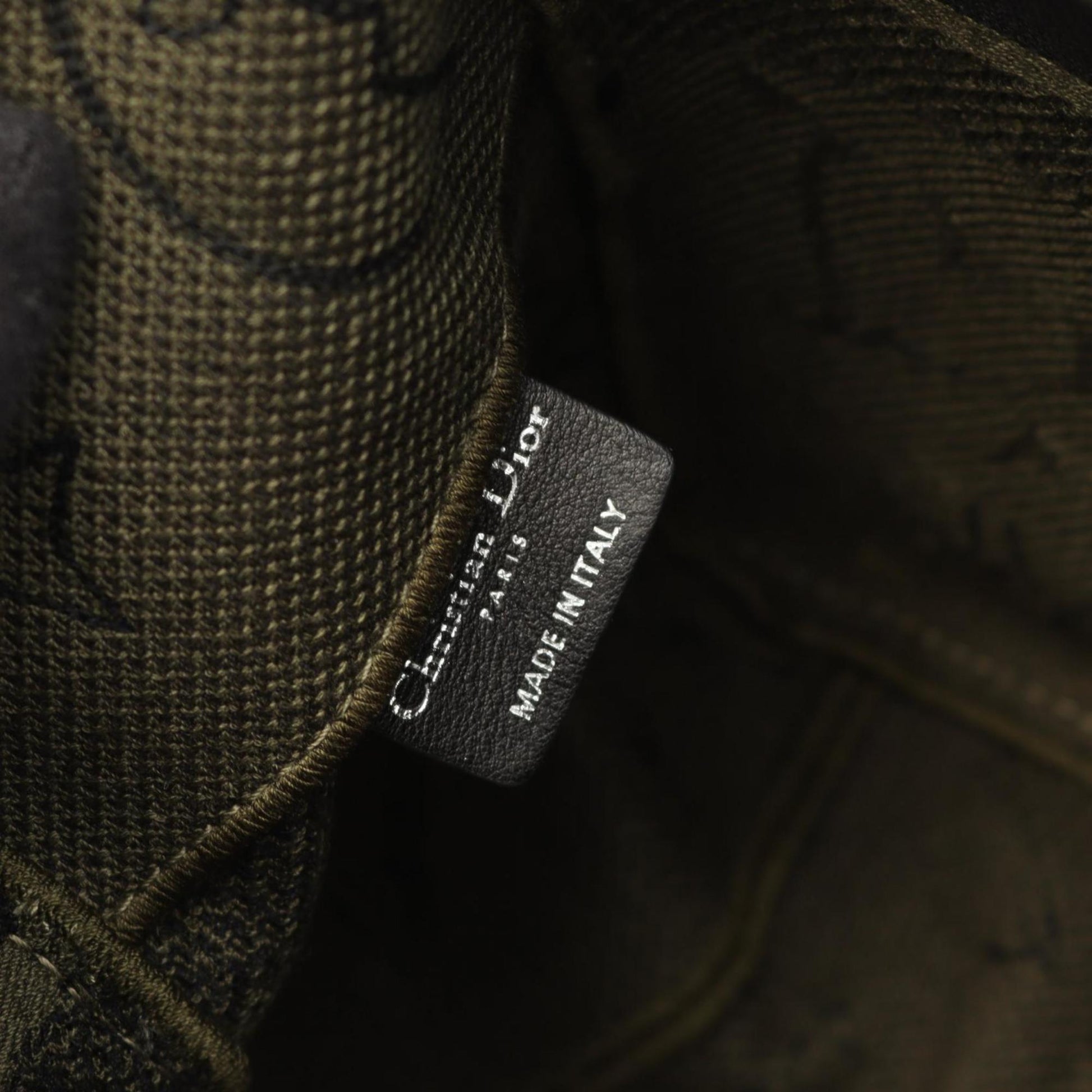 Christian Dior Khaki Canvas Shoulder Bag ()