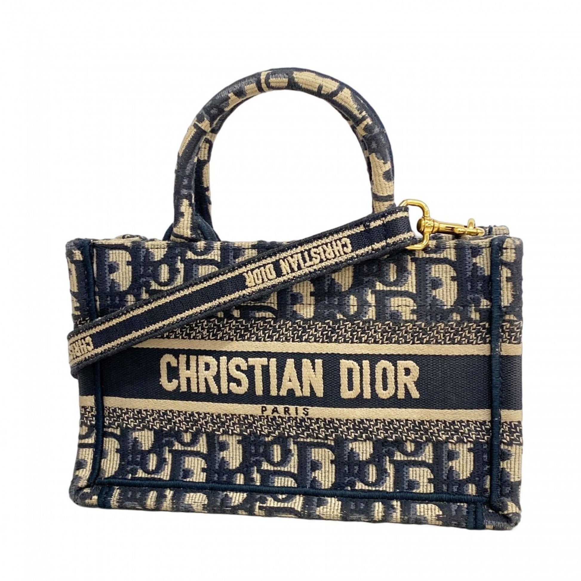 Christian Dior Navy Canvas Handbag ()