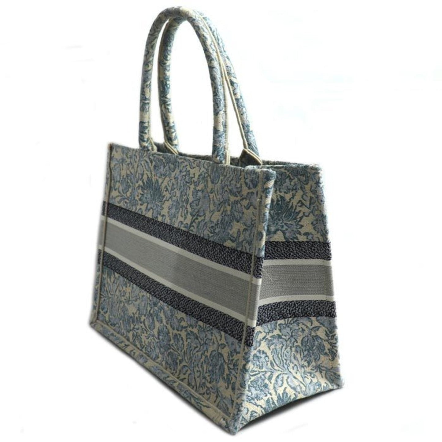 Christian Dior Blue Multi-Color Canvas Tote Bag ()