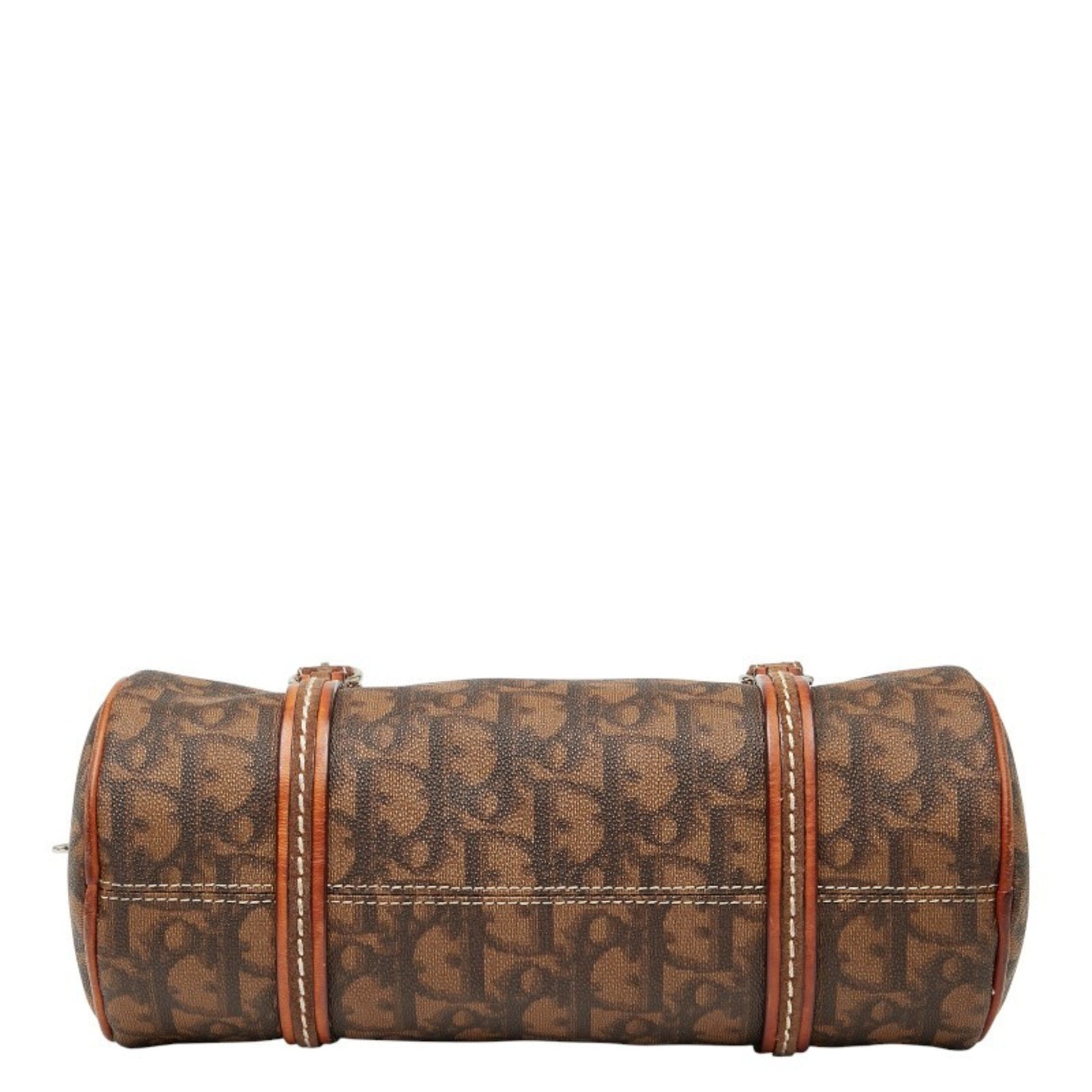 Christian Dior Trotter Brown Pvc Leather Handbag ()
