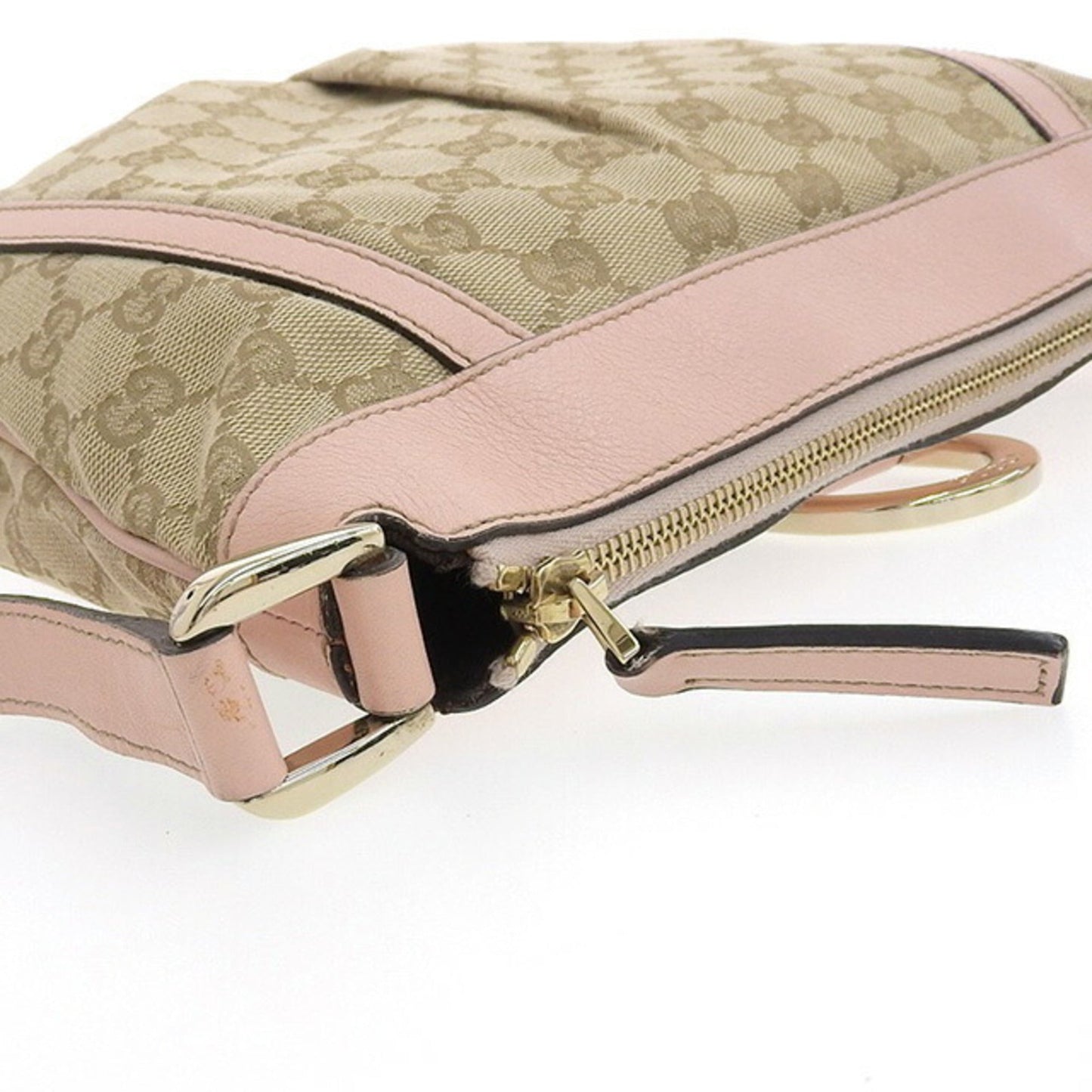Gucci Lou Pochette Leather Canvas Shoulder Bag