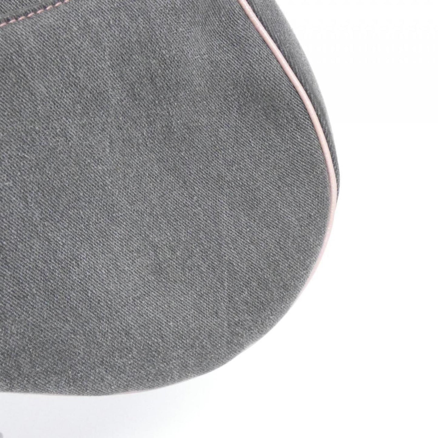 Christian Dior Gray Pink Denim Shoulder Bag ()