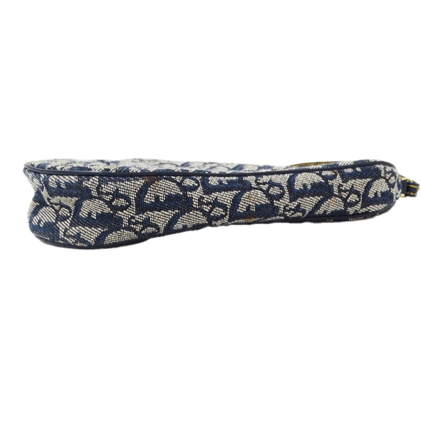 Christian Dior Blue Jacquard Shoulder Bag ()