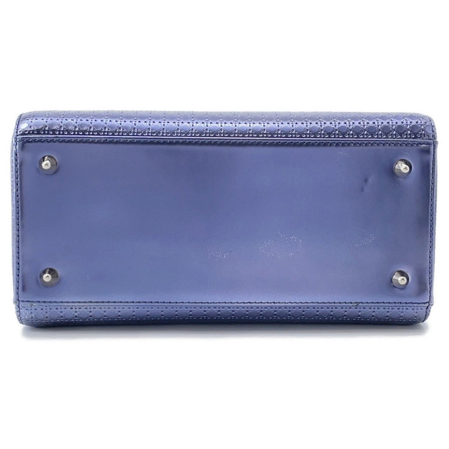 Christian Dior Metallic Purple Leather Handbag ()