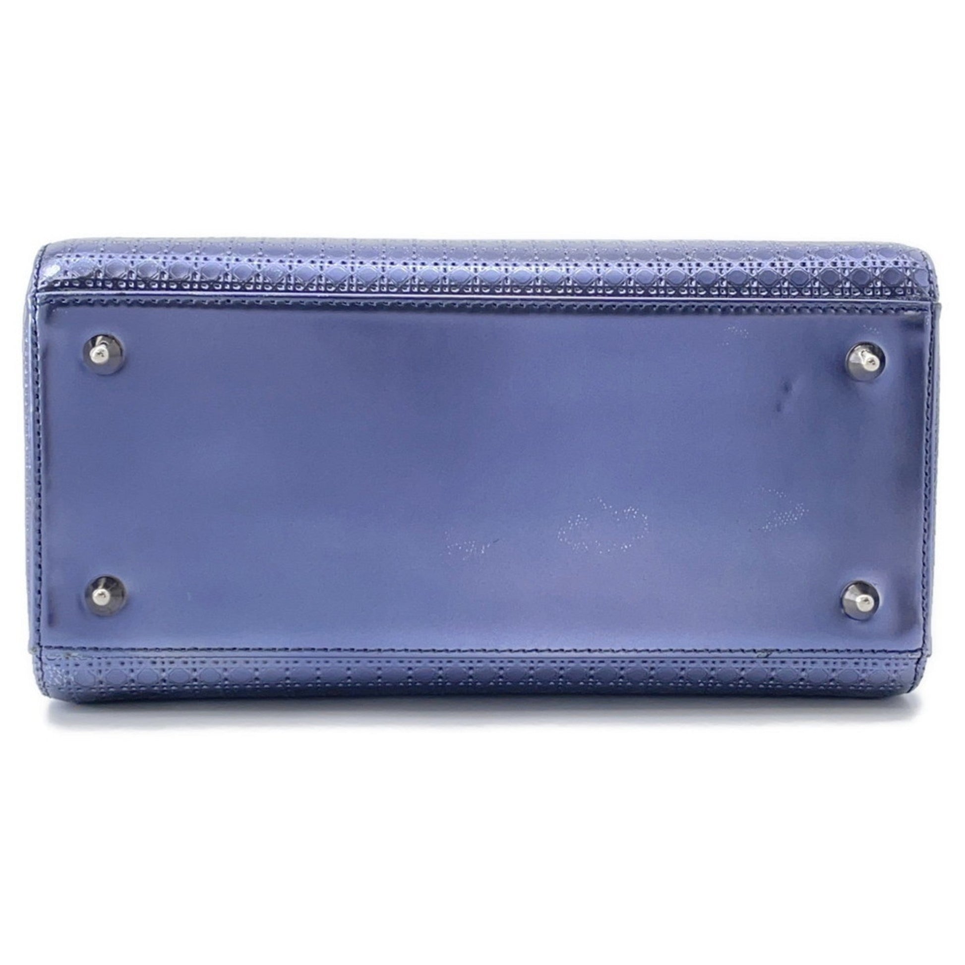 Christian Dior Metallic Purple Leather Handbag ()