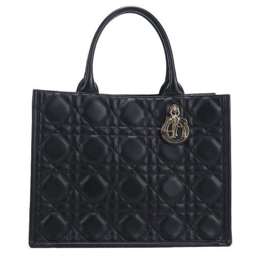 Christian Dior Black Leather Tote Bag ()