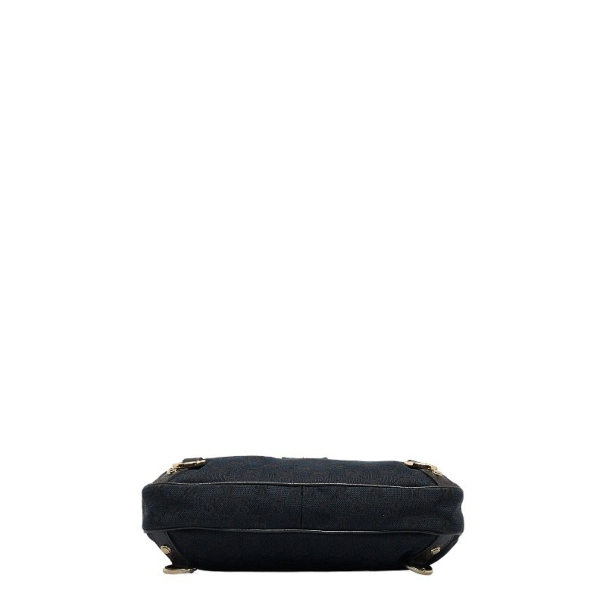 Gucci Leather Canvas Shoulder Bag