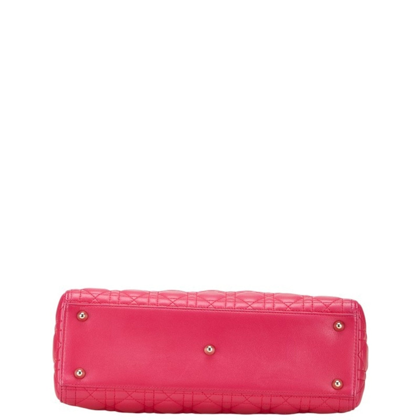 Christian Dior Lady Dior Pink Leather Handbag Shoulder Bag ()