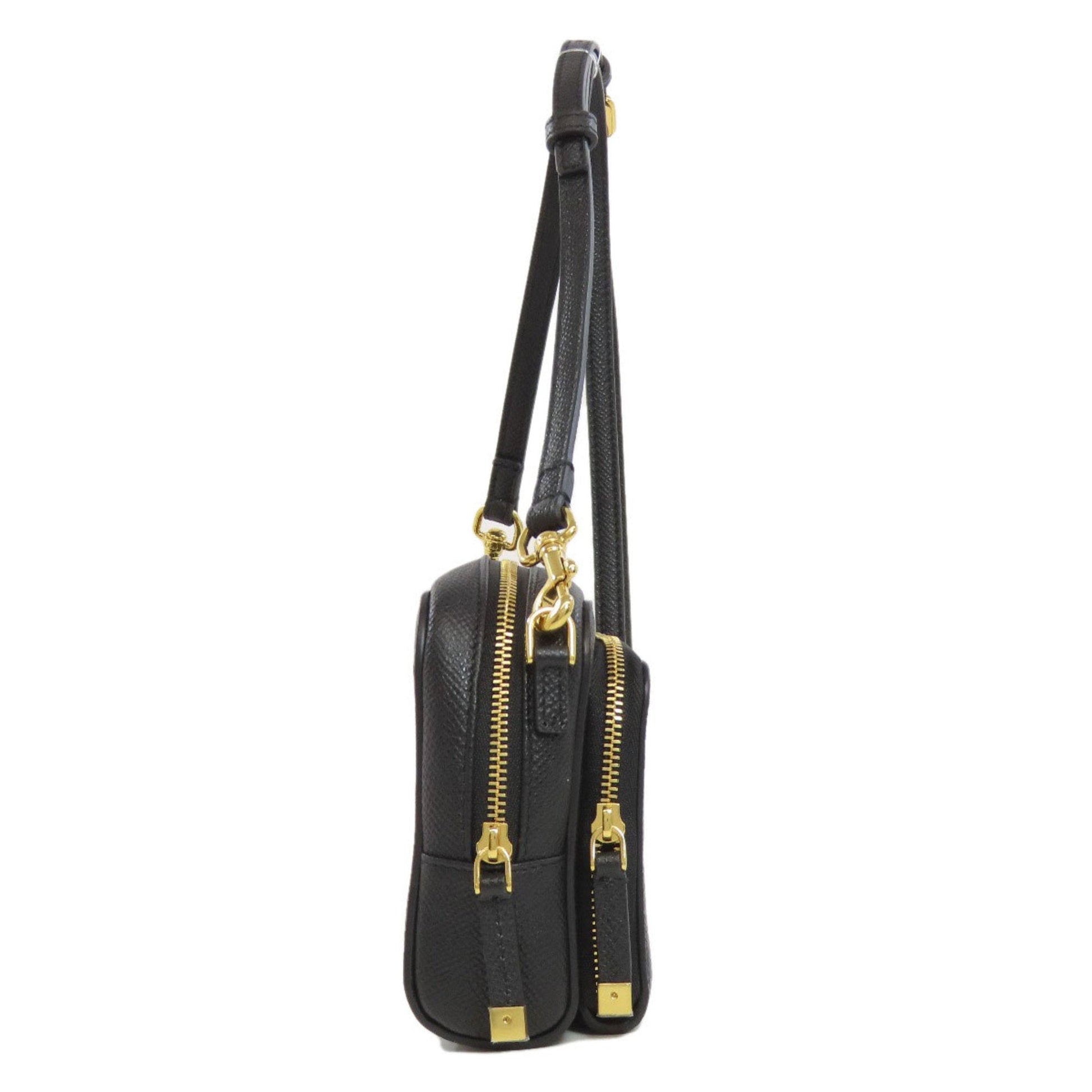Christian Dior Black Leather Shoulder Bag ()