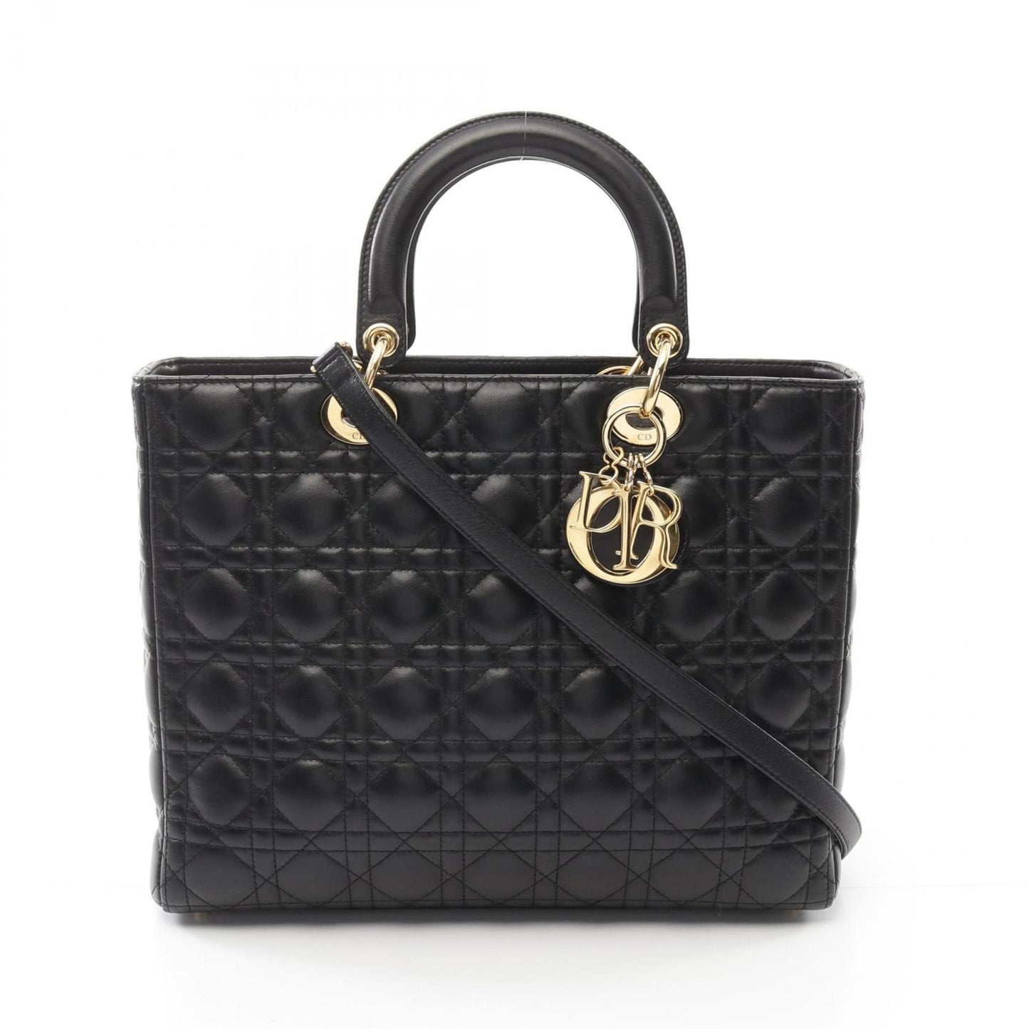 Christian Dior Black Leather Handbag ()