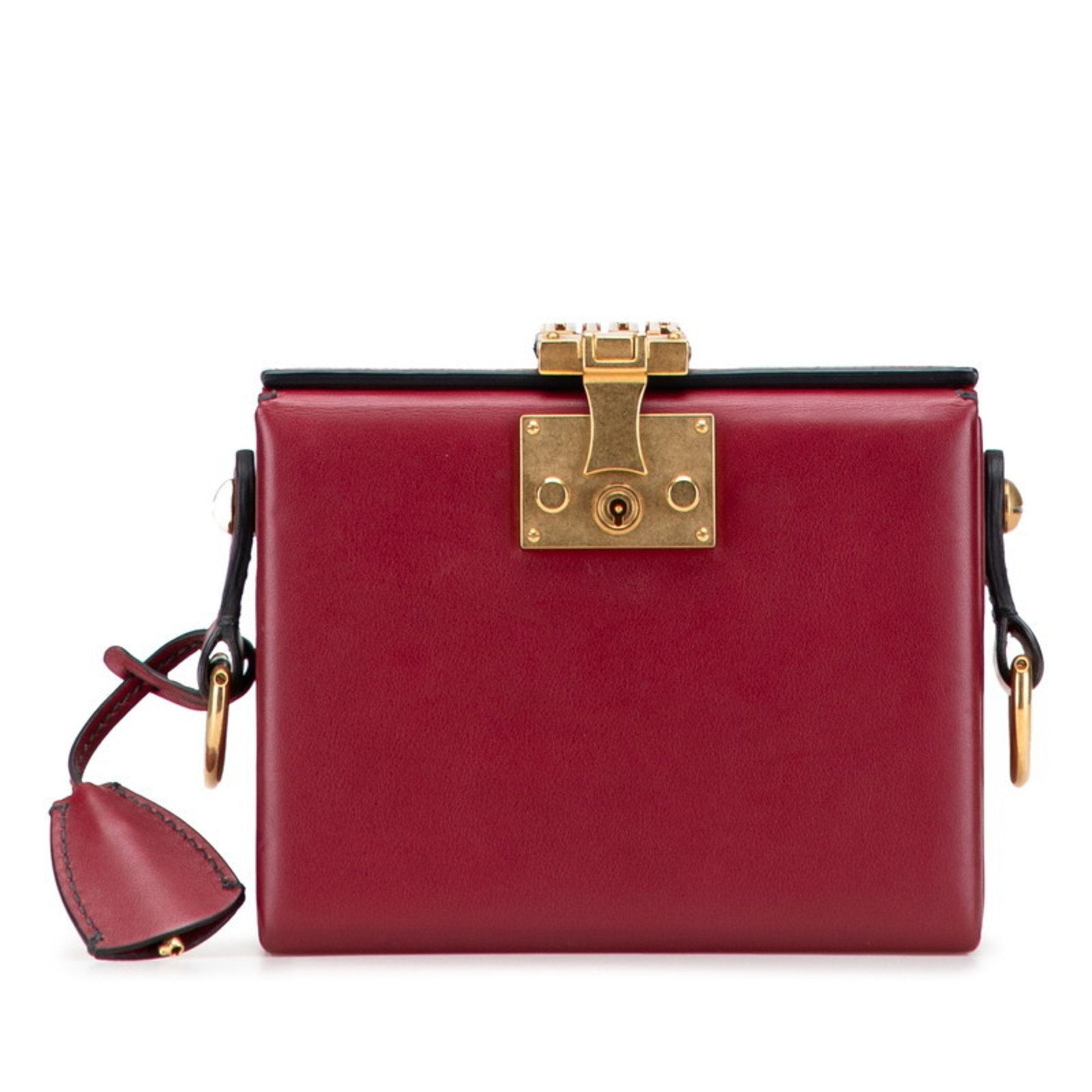 Christian Dior Red Color Leather Shoulder Bag ()