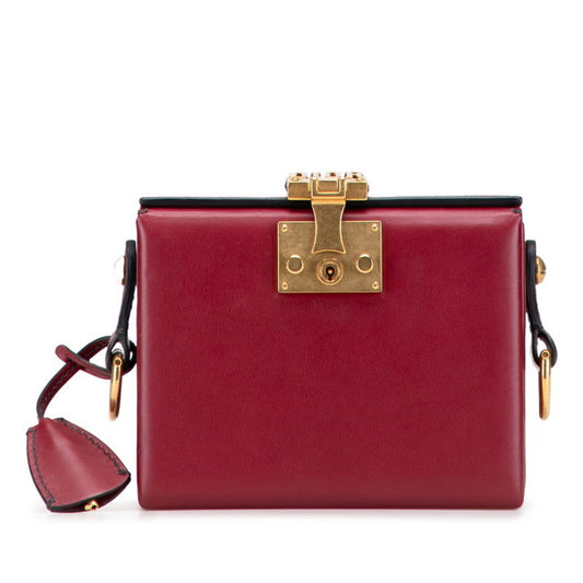 Christian Dior Red Color Leather Shoulder Bag ()