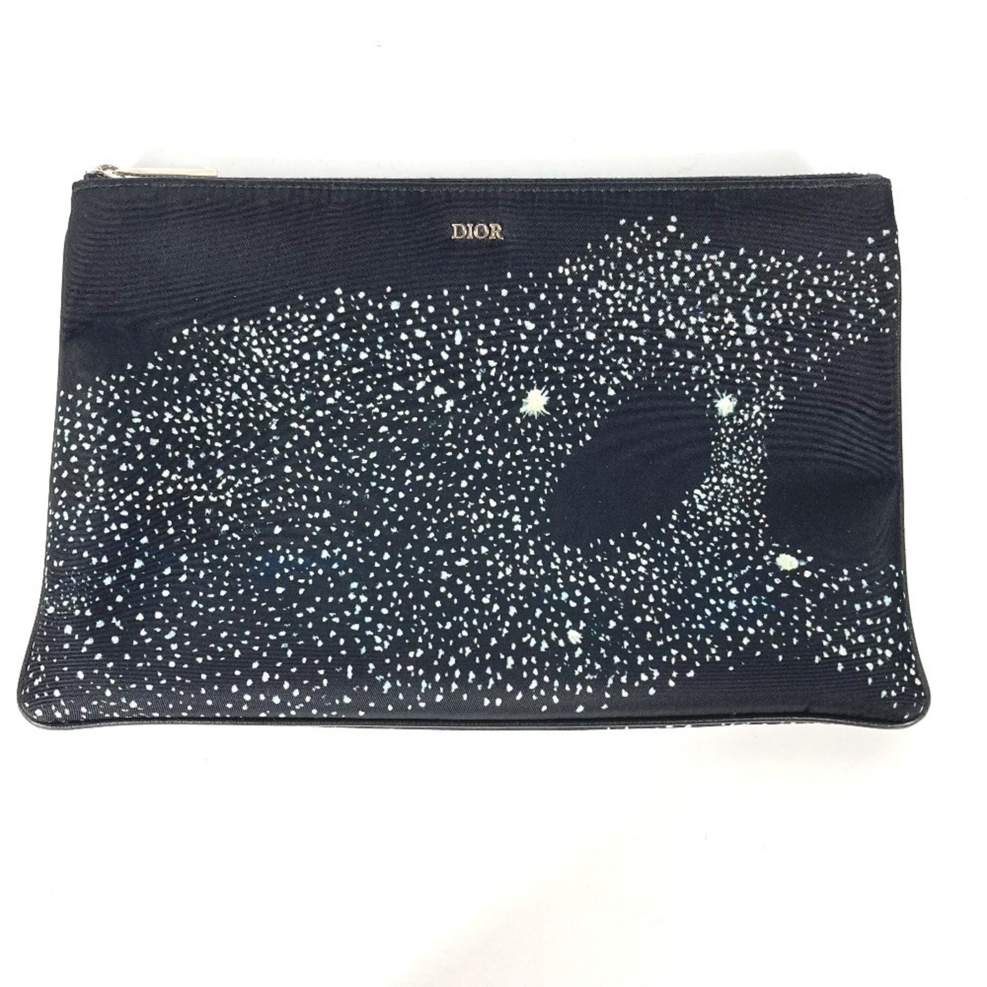 Christian Dior Black Nylon Clutch Bag Pouch ()