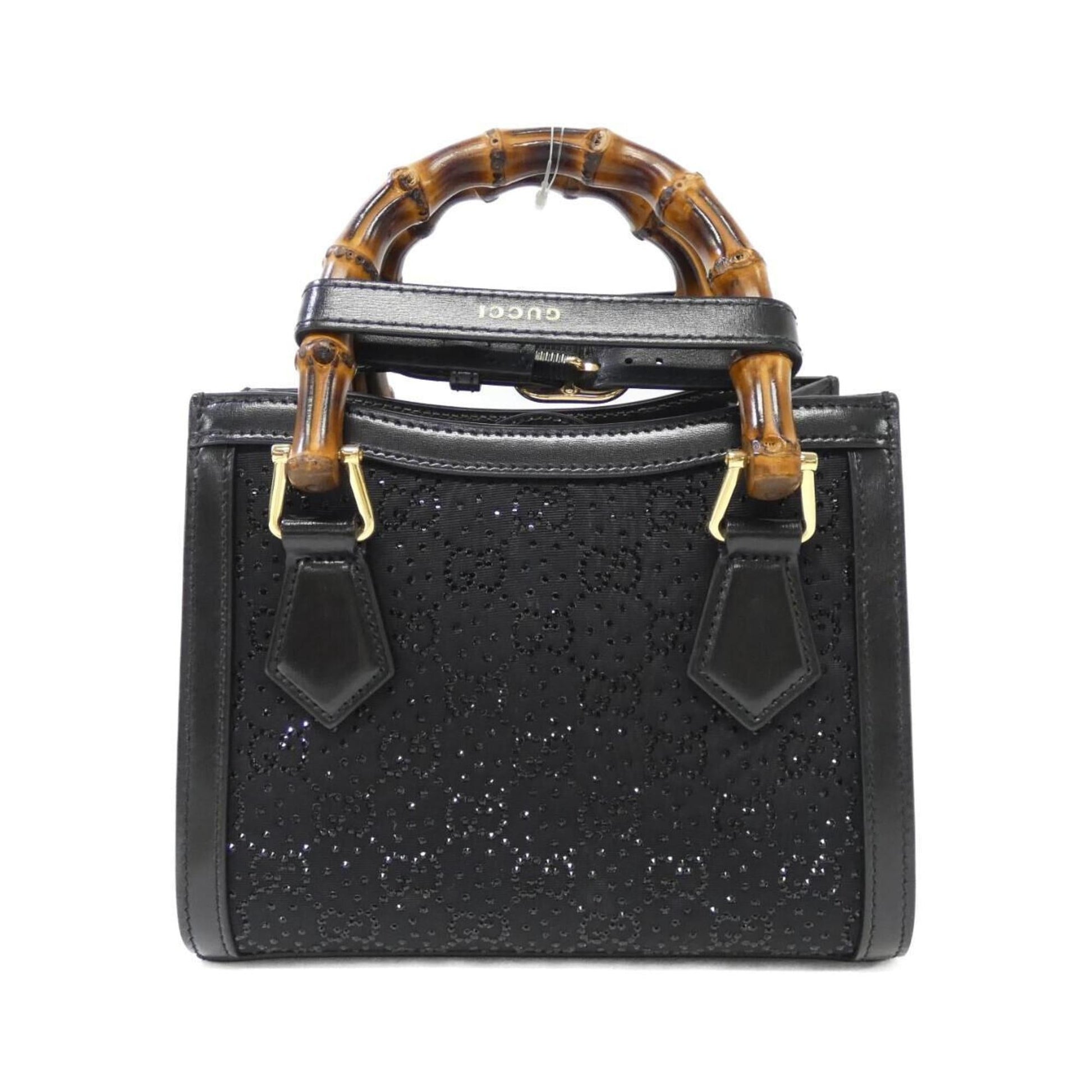 Gucci Leather Canvas Handbag