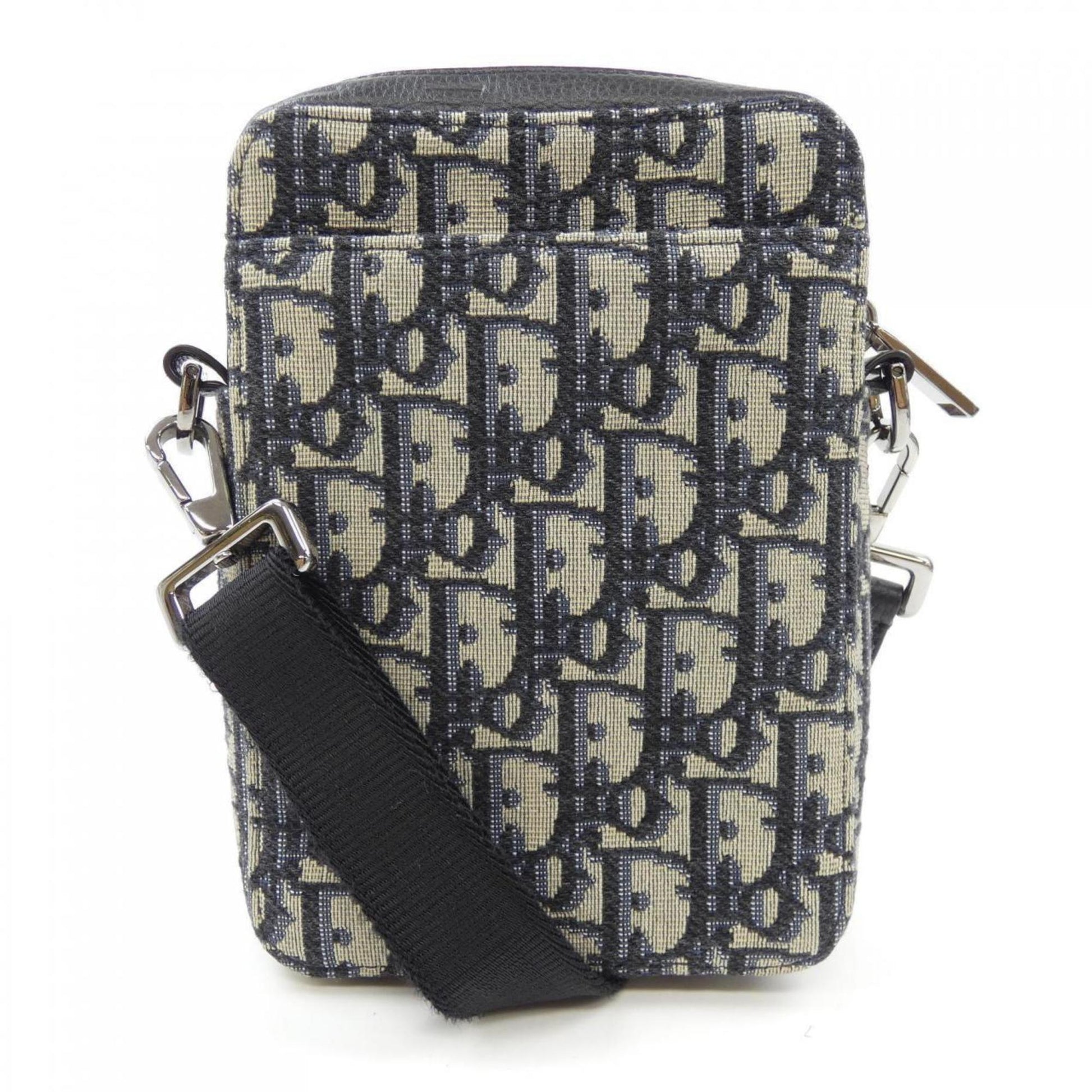 Christian Dior Beige Black Blue Handbag ()