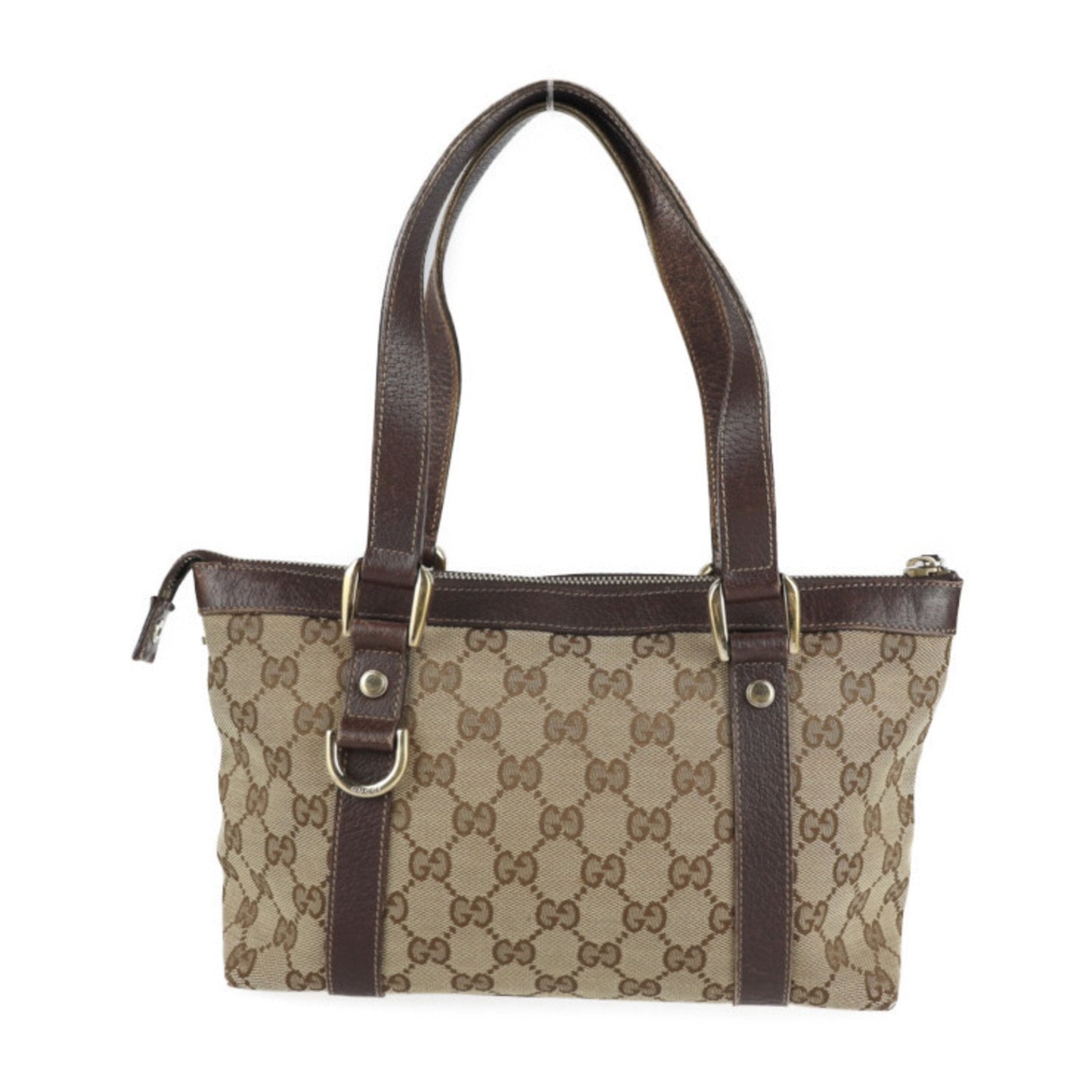 Gucci Lou Leather Canvas Tote
