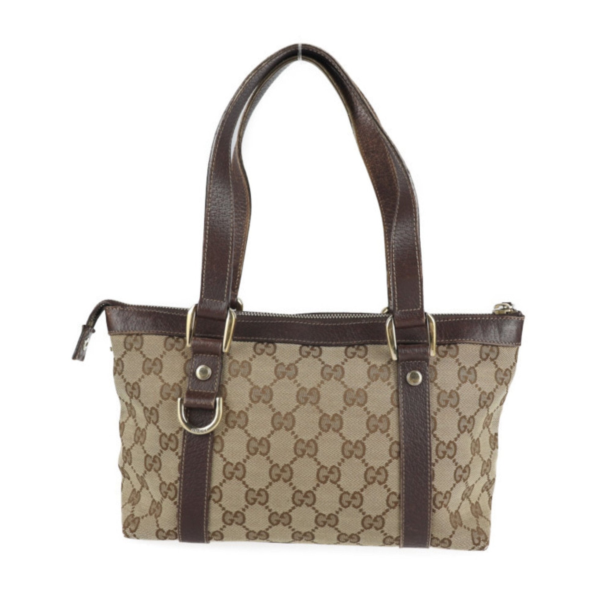 Gucci Lou Leather Canvas Tote