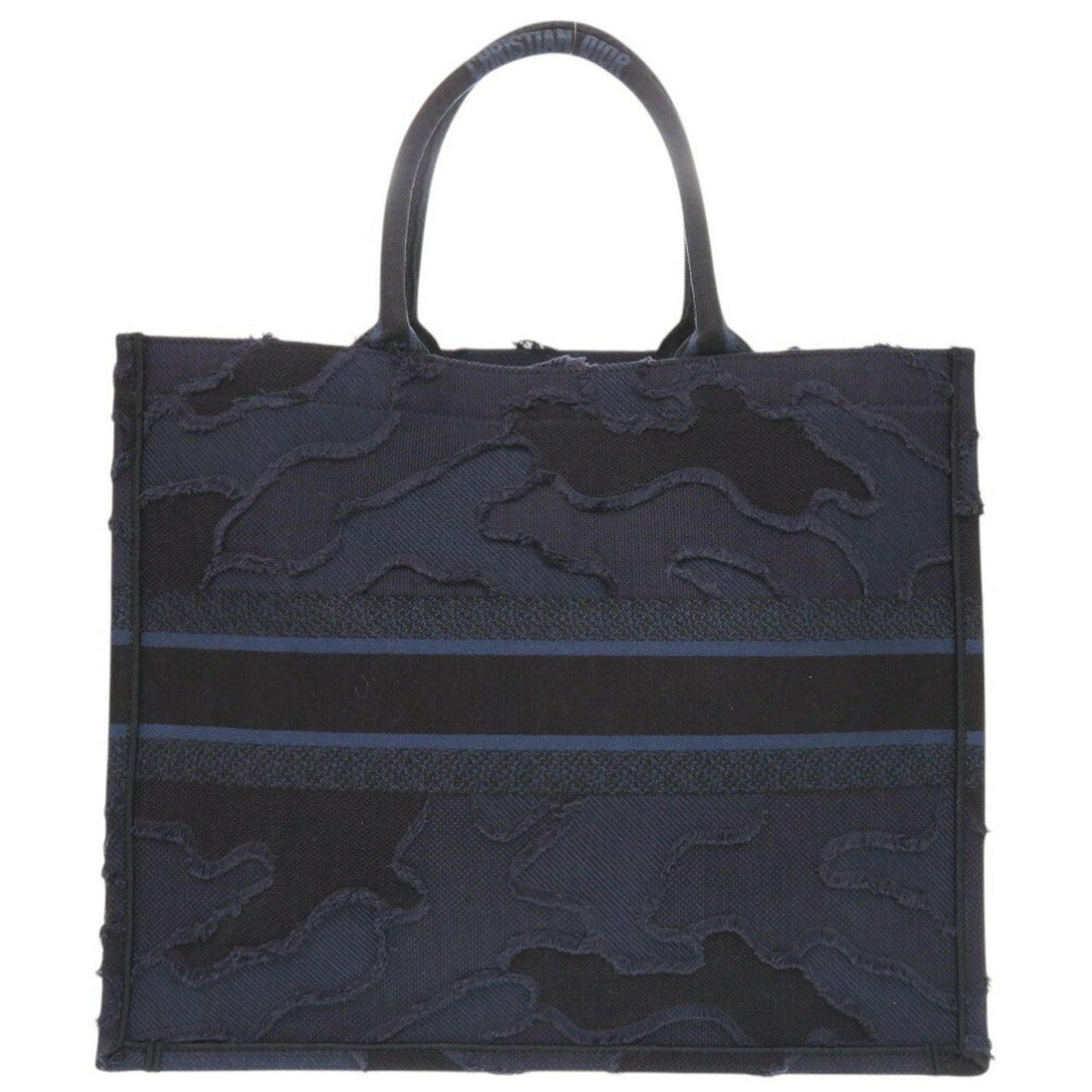 Christian Dior Navy Canvas Tote Bag ()