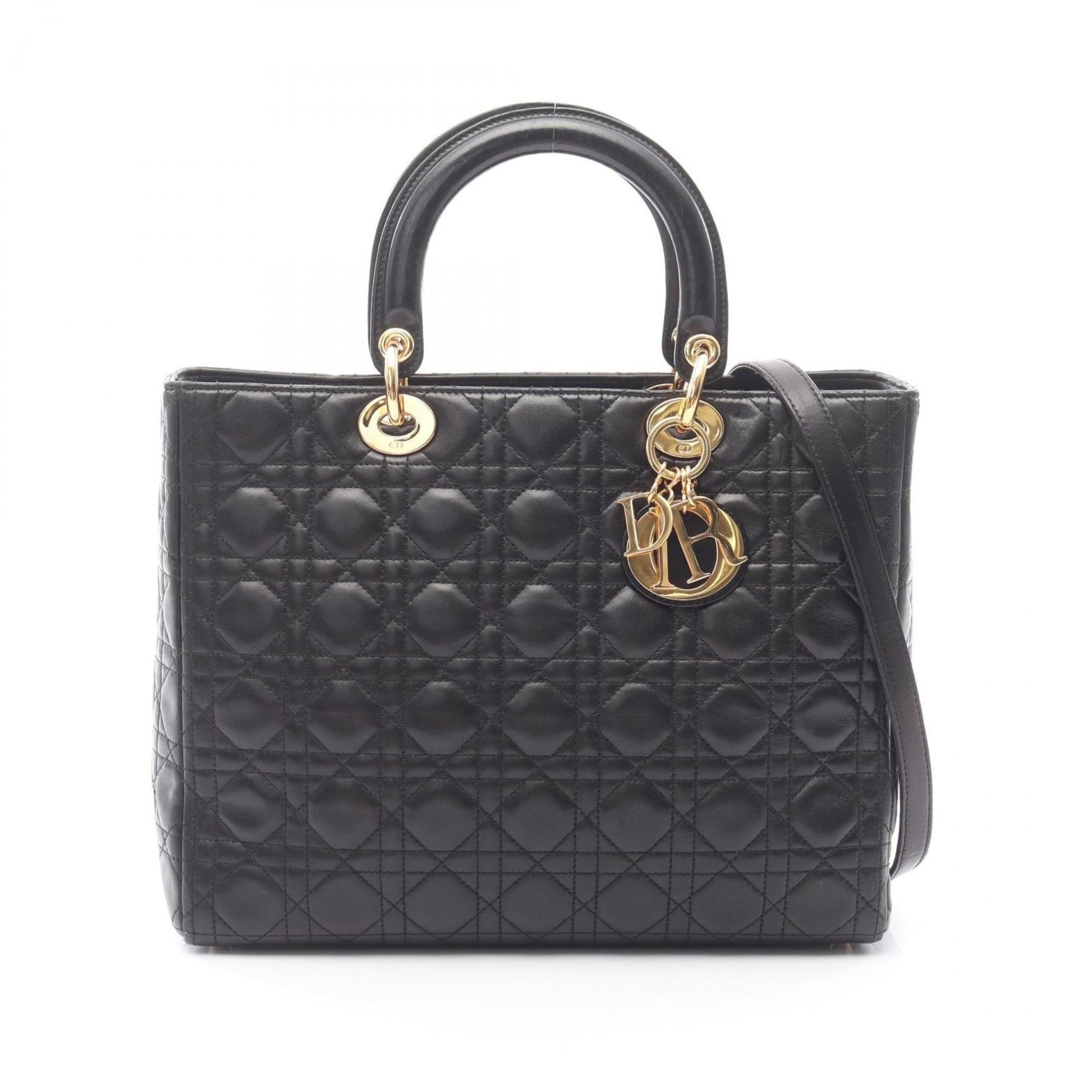 Christian Dior Black Leather Handbag ()